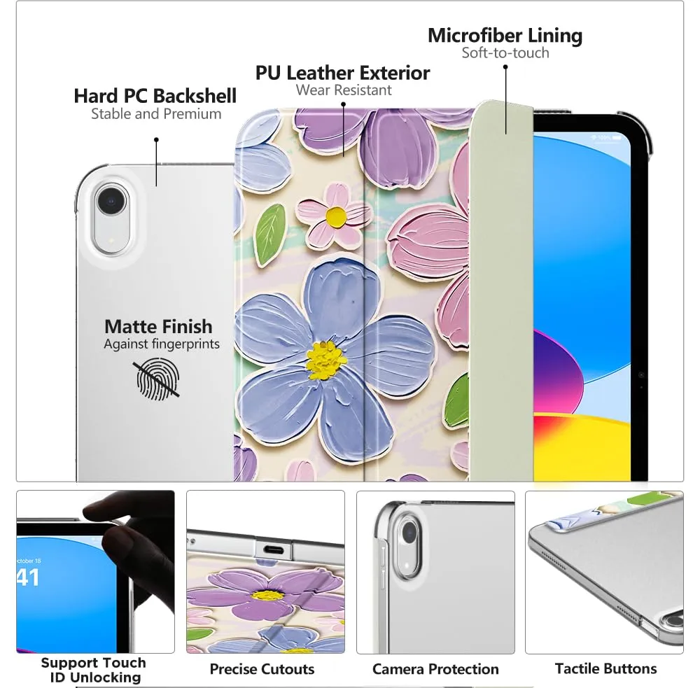 MoKo Custodia per iPad 11a Gen 2025 / iPad 10a Gen 2022, Blu Marino - immagine 3