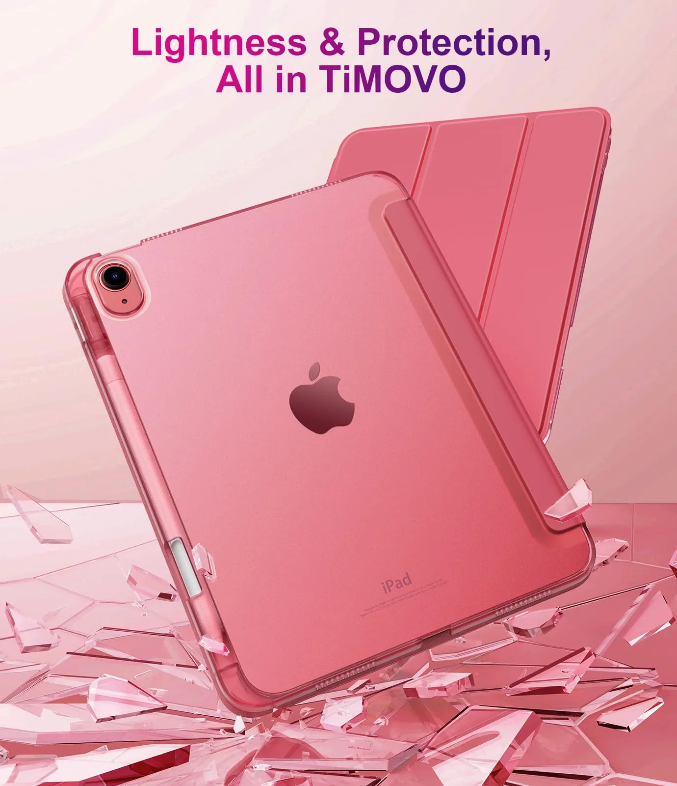 TiMOVO Custodia per iPad 11" (A16) 11ª Gen e iPad 10,9" 10ª Gen, Anguria Rossa - immagine 7