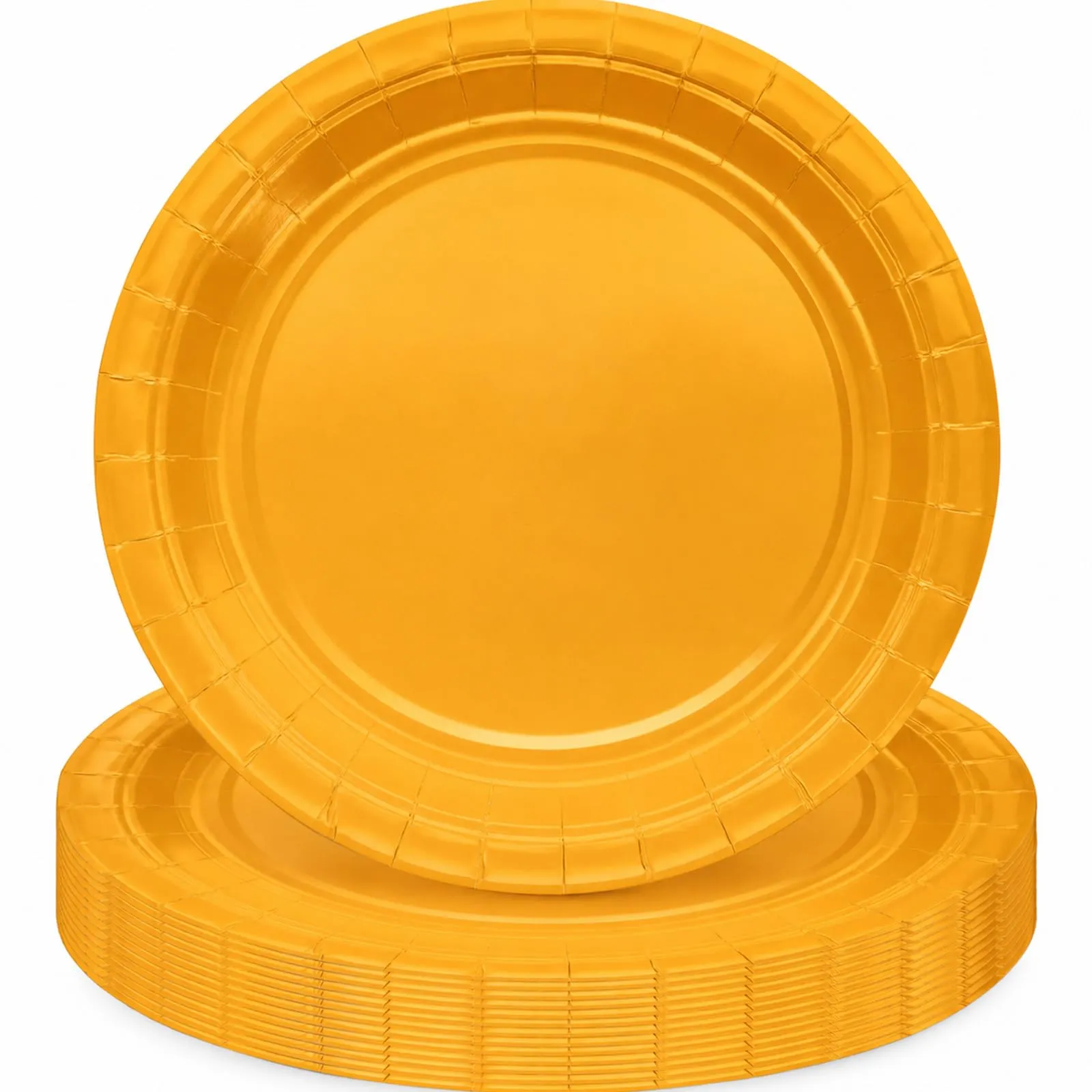 MOMAHUA Piatti di Carta Gialli, 18cm, Set da 16 Pezzi - immagine 1