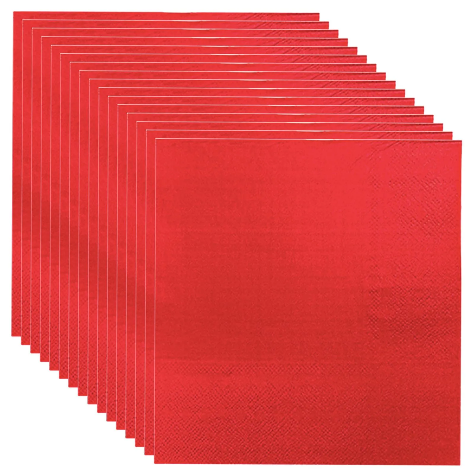 MOMAHUA Tovaglioli di Carta Rossi, 33 x 33 cm, Set da 20 pezzi - immagine 1