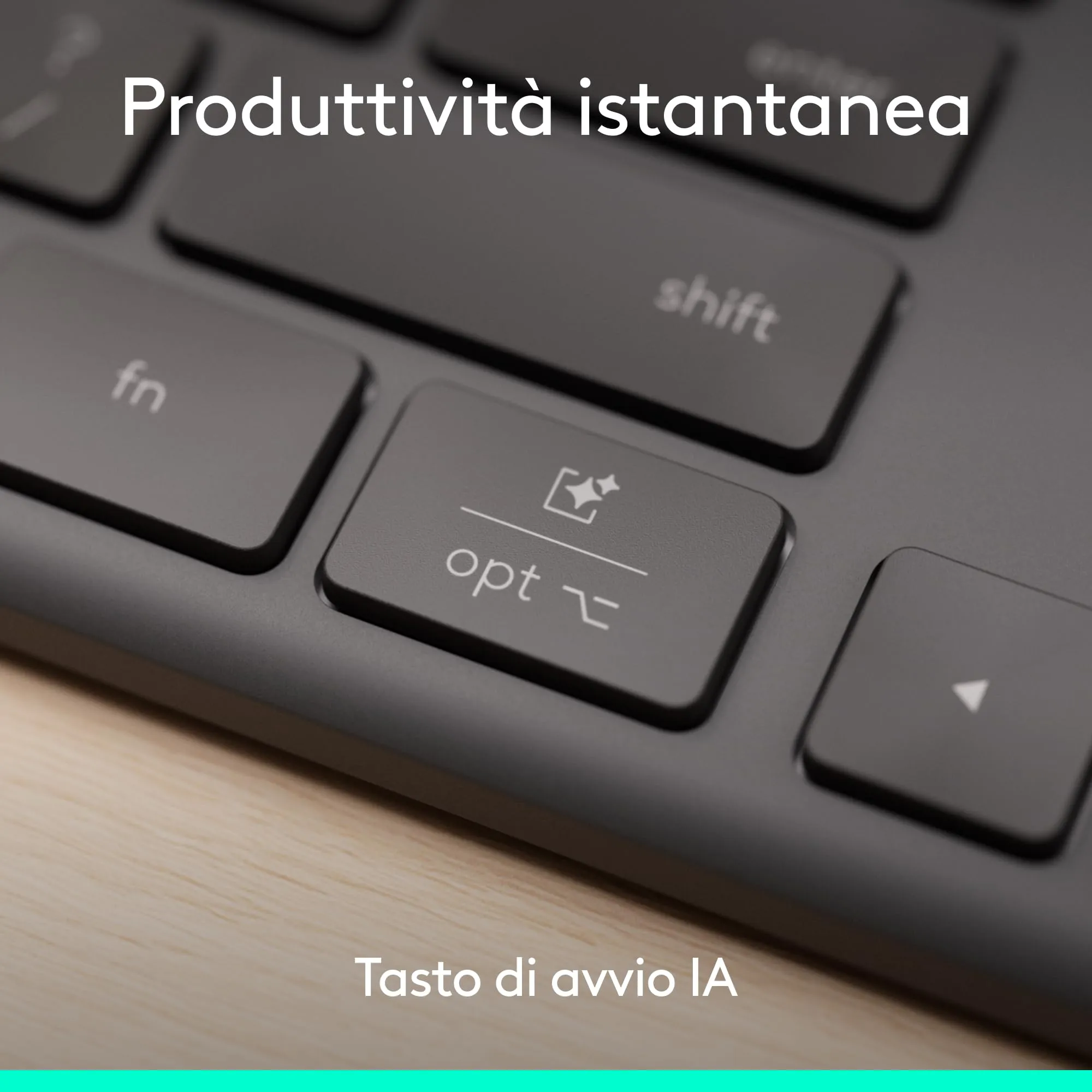 Logitech Signature Slim Solar+ K980 Business Wireless Keyboard - ITA QWERTY - immagine 4