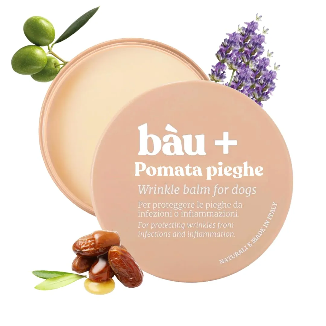 Bau Pomata Pieghe Cane Naturale - Balsamo Idratante con Burro di Karité, Olio di Canapa, Lavanda e Vitamina E - immagine 1