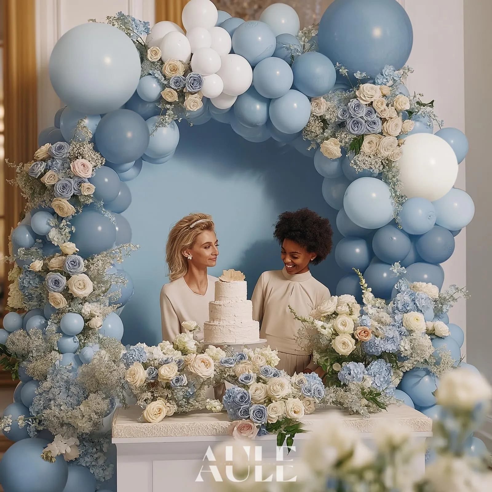 AULE Kit Arco Palloncini Blu, 155 Pezzi Set Ghirlanda Palloncino - immagine 3