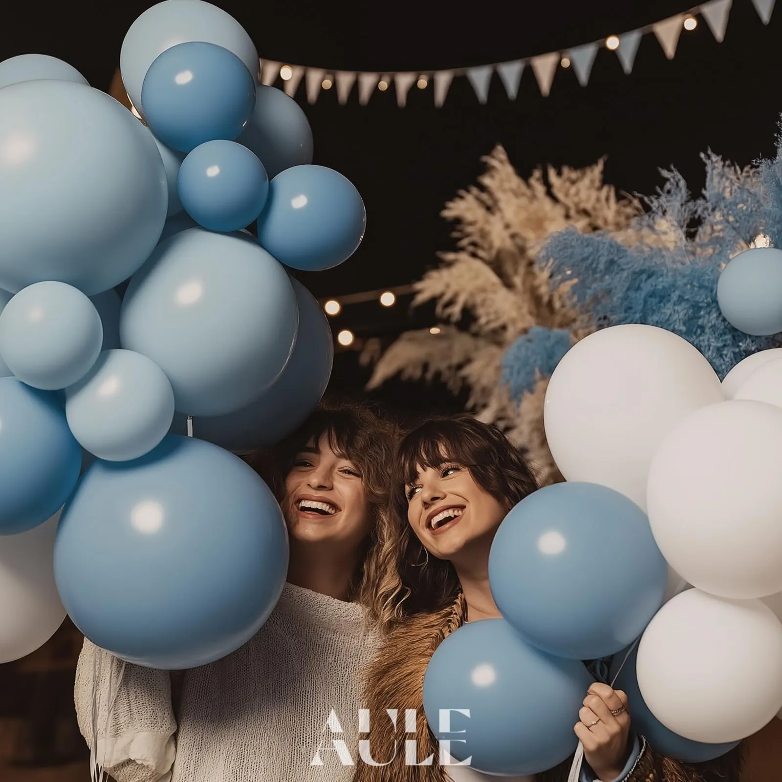 AULE Kit Arco Palloncini Blu, 155 Pezzi Set Ghirlanda Palloncino - immagine 4