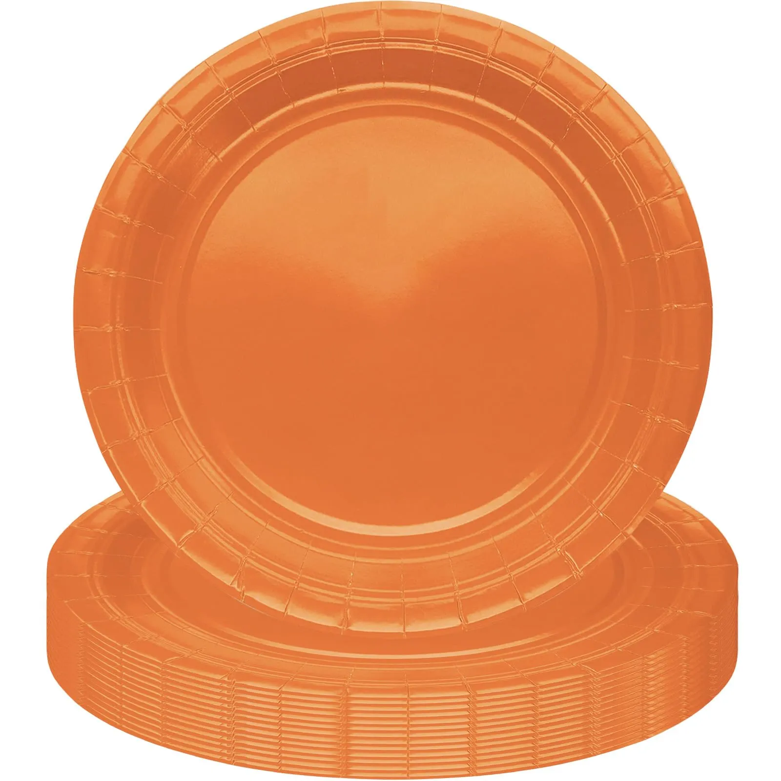 MOMAHUA Piatti di Carta Arancione, 23cm, 16 Pezzi - immagine 1