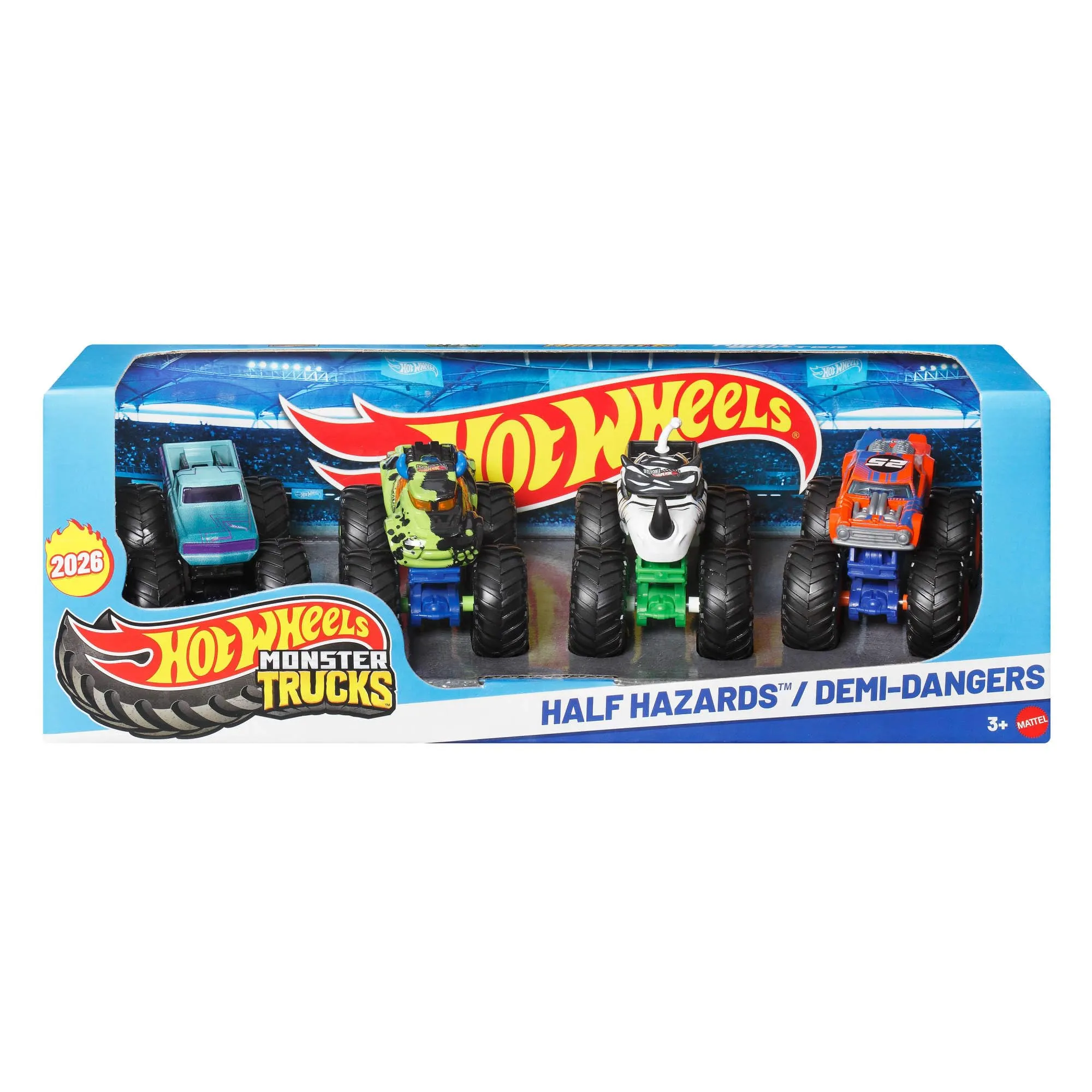 Hot Wheels Monster Trucks Half Hazards Multipack 4-Count - immagine 6