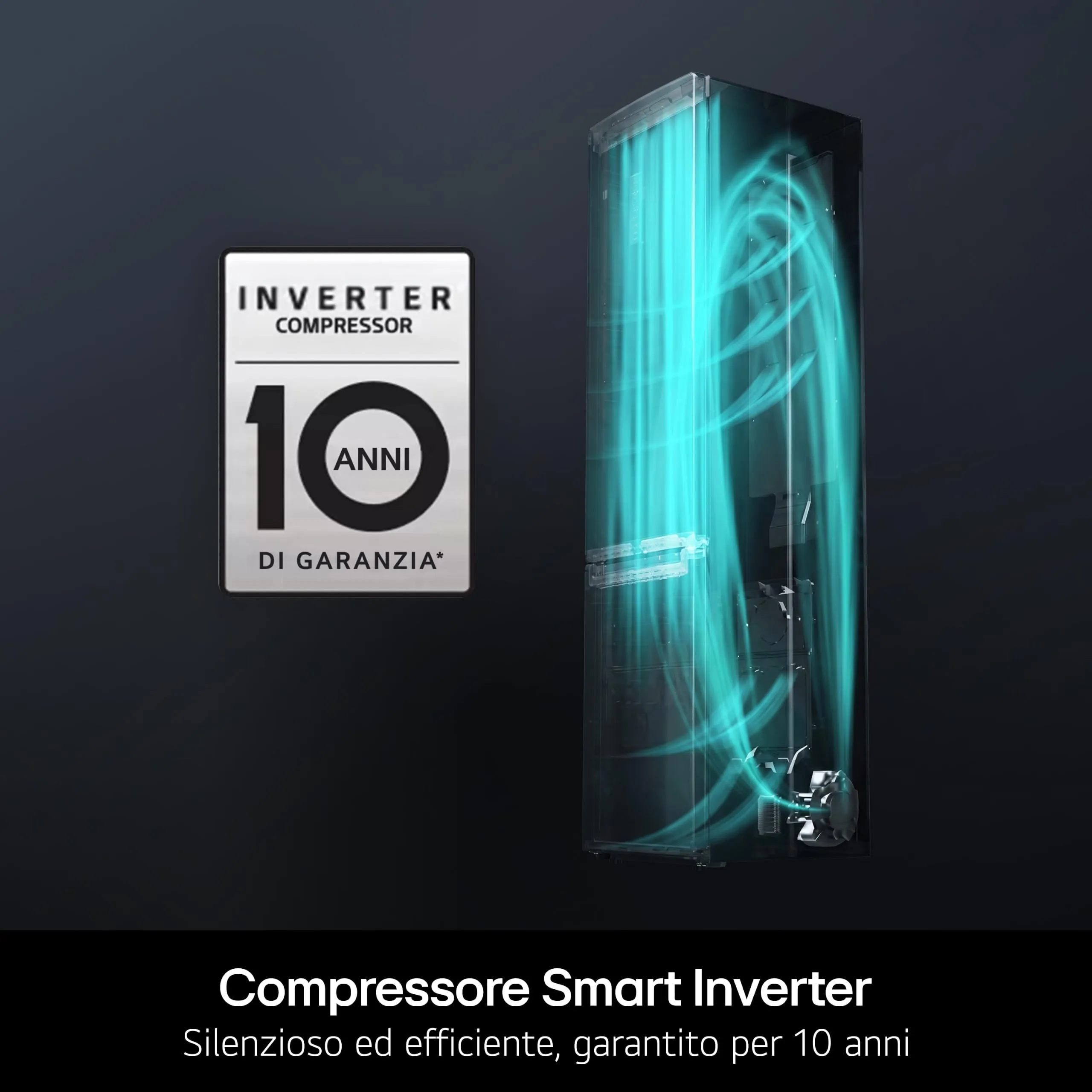 LG GBBS726AEV Frigorifero Combinato Classe A, 375L, Larghezza 60cm - immagine 15