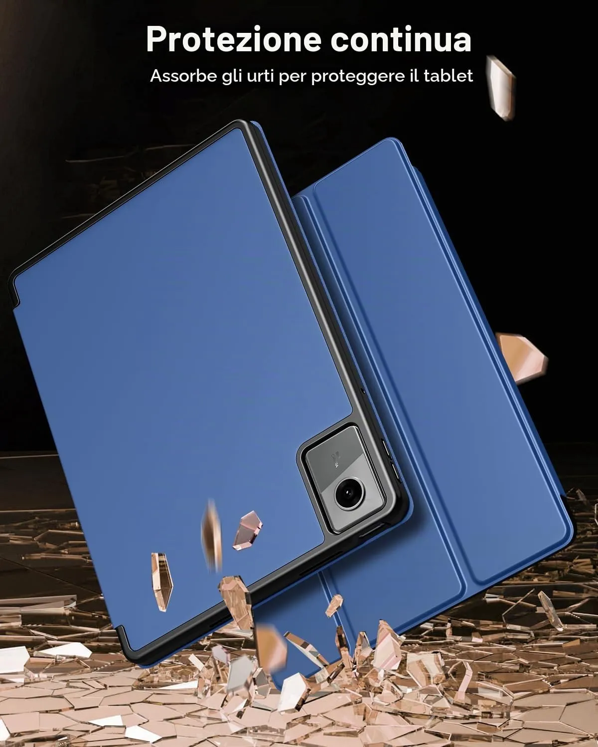 TiMOVO Cover per Lenovo Idea Tab 11 Pollici 2025 TB-336ZU/336FU, Blu Marino - immagine 4