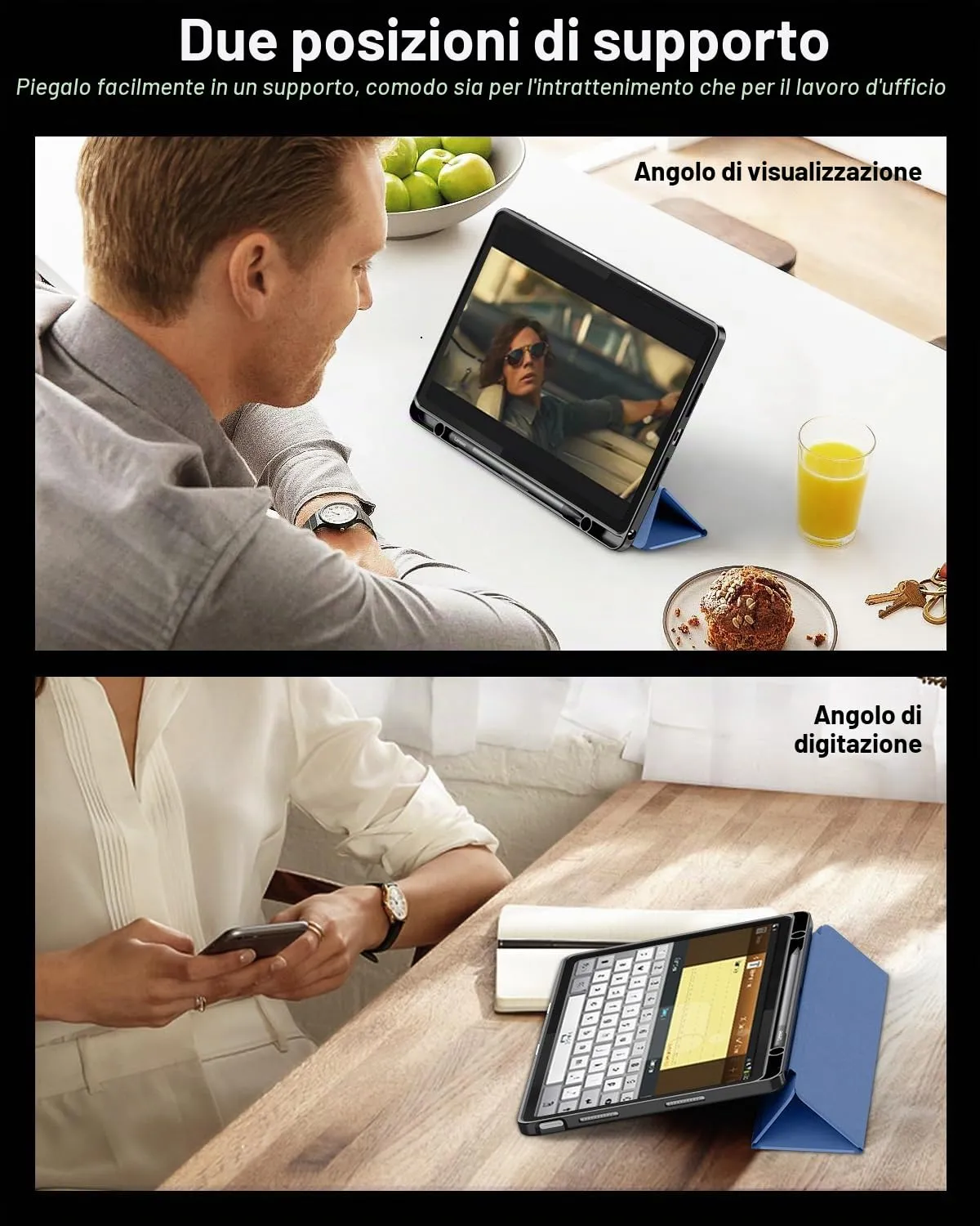 TiMOVO Cover per Lenovo Idea Tab 11 Pollici 2025 TB-336ZU/336FU, Blu Marino - immagine 6