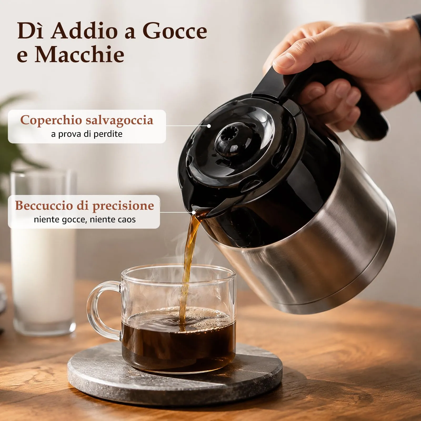 Taylor Swoden Macchina Caffè Americano con Caraffa Termica, Programmabile 24H - immagine 5