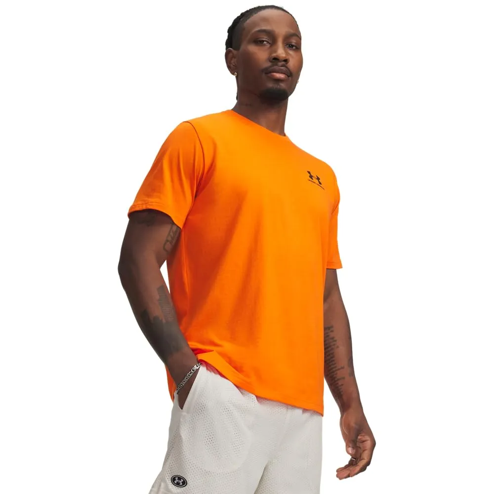 Under Armour Men's Left Chest Logo T-Shirt Orange/Black XXL - immagine 1