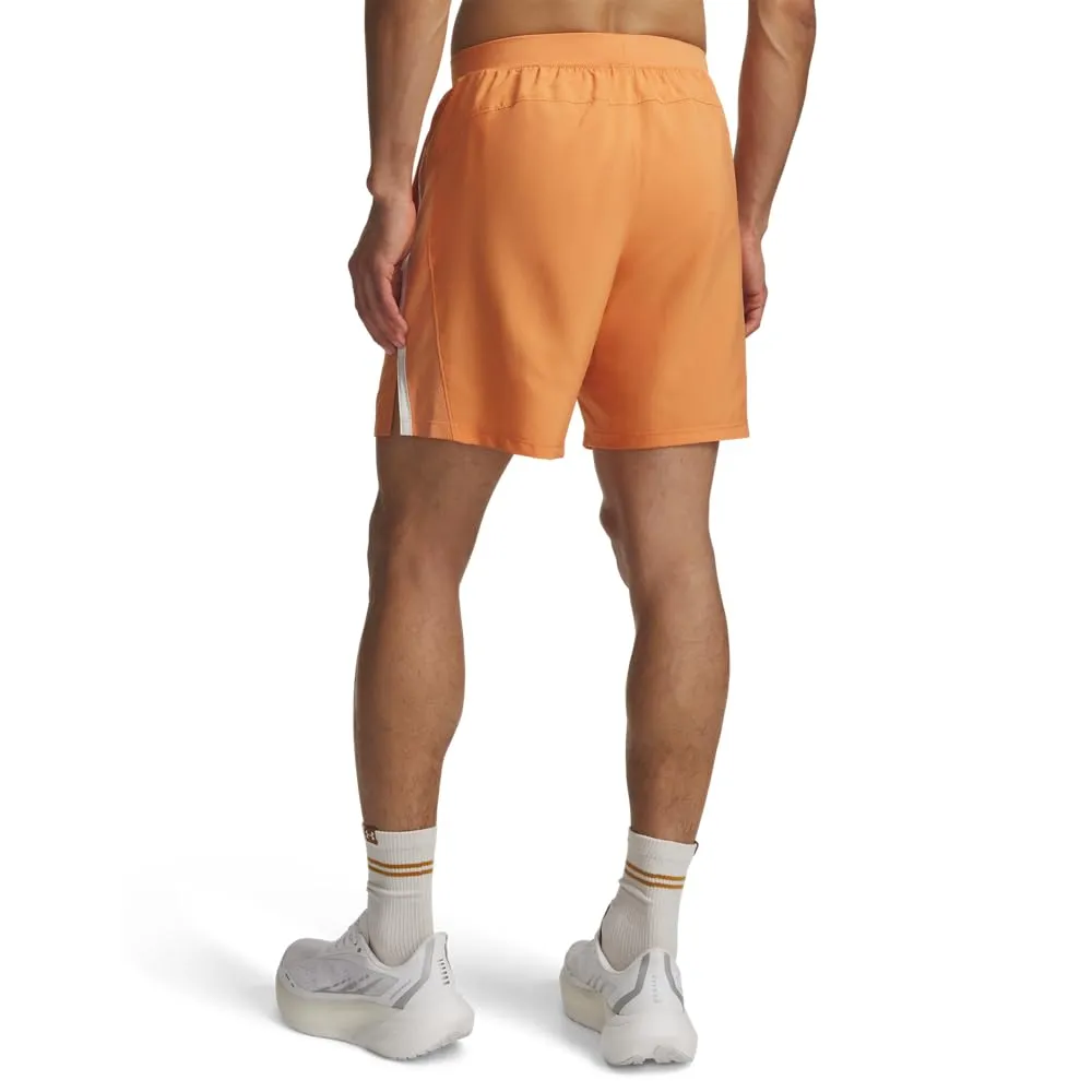 Under Armour Men's Launch 7" Shorts - Dusty Coral/Stone/Reflective - XXL - immagine 2