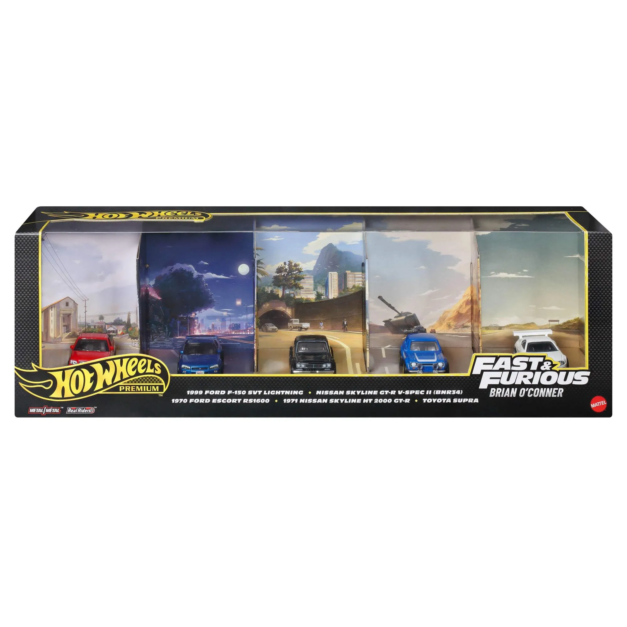 Hot Wheels Premium Fast & Furious 5-Vehicle Die-Cast Set 1:64 - immagine 1