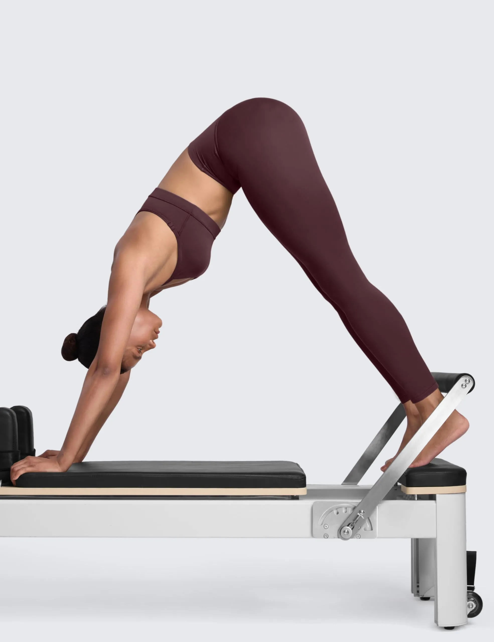 CRZ YOGA Secretsculpt Pilates Leggings, 71cm, Prugna Matura, 42 - immagine 3