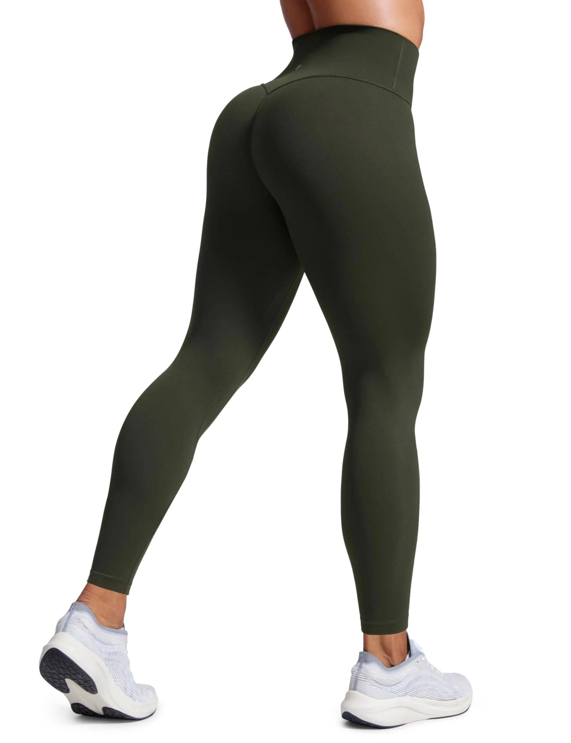 CRZ YOGA Secretsculpt Pilates Leggings, 71cm, Verde Oliva, 42 - immagine 1