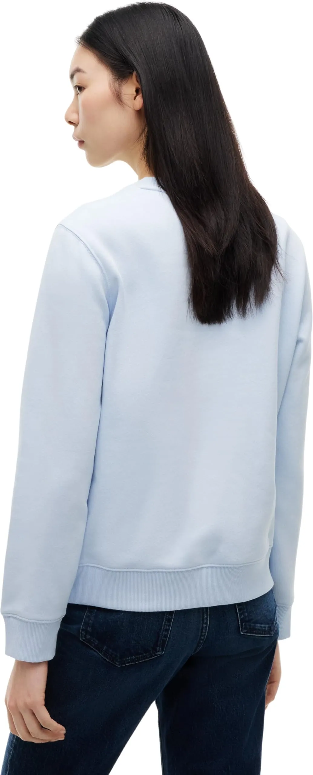 Tommy Jeans Tjw Reg S Flag Crew Pullover Donna DW0DW19959, Blu Trasparente, XS - immagine 2