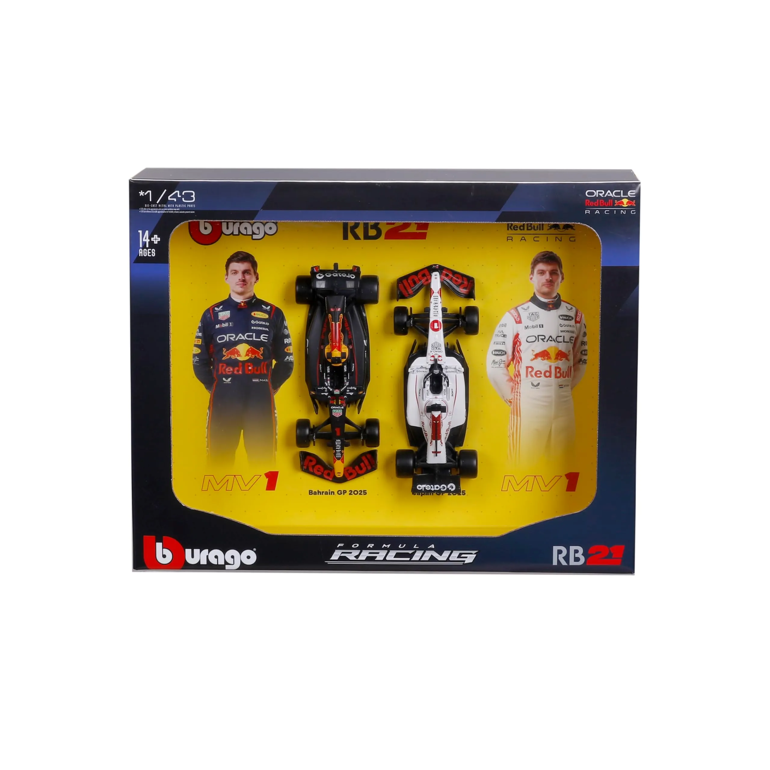 Bburago 1/43 Red Bull RB21 2PK Collection Models - immagine 1