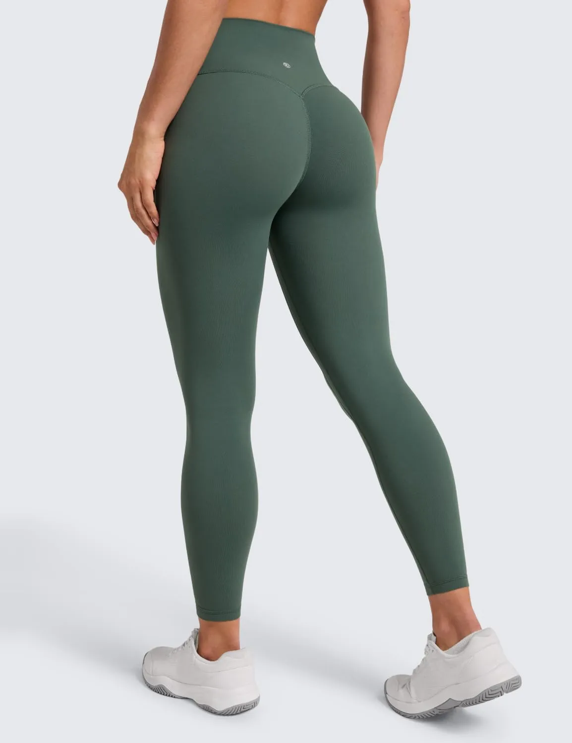 CRZ YOGA Secretsculpt Pilates Leggings, 64cm, Verde Foresta Scura, 40 - immagine 2
