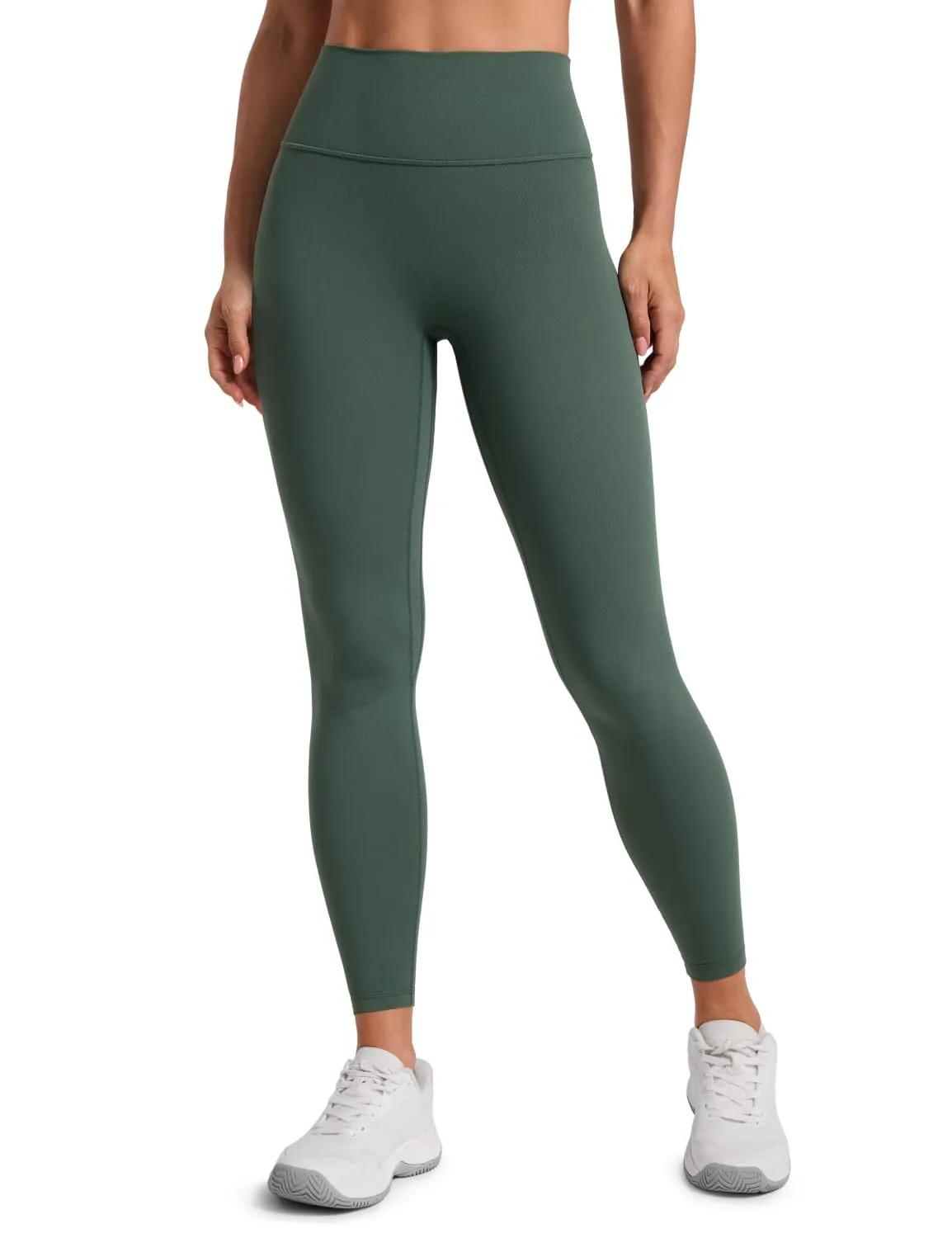 CRZ YOGA Secretsculpt Pilates Leggings, 64cm, Verde Foresta Scura, 44 - immagine 1