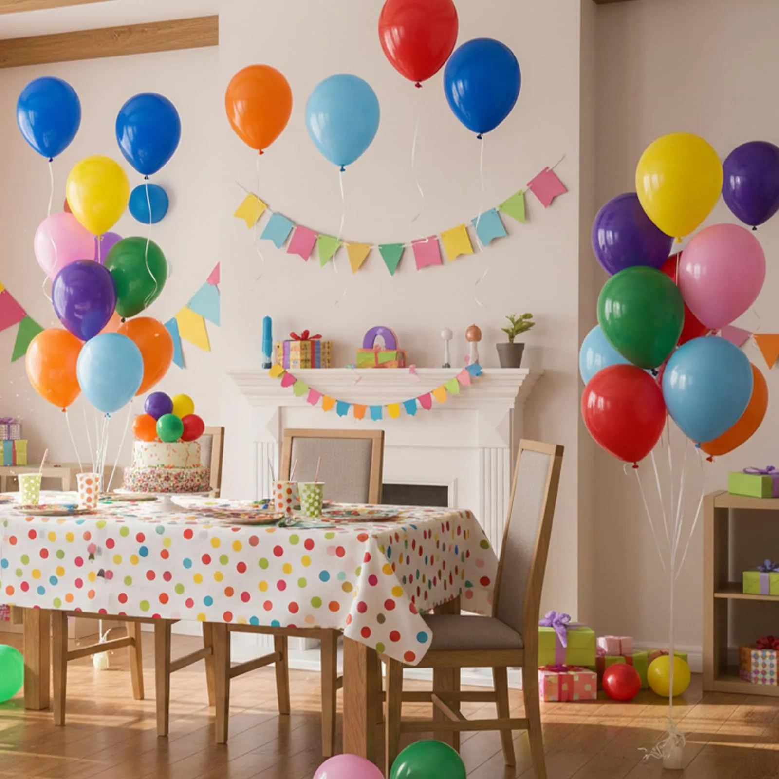 Netnology Set di Palloncini Colorati, 68 Pezzi, Lattice per Elio e Aria - immagine 9