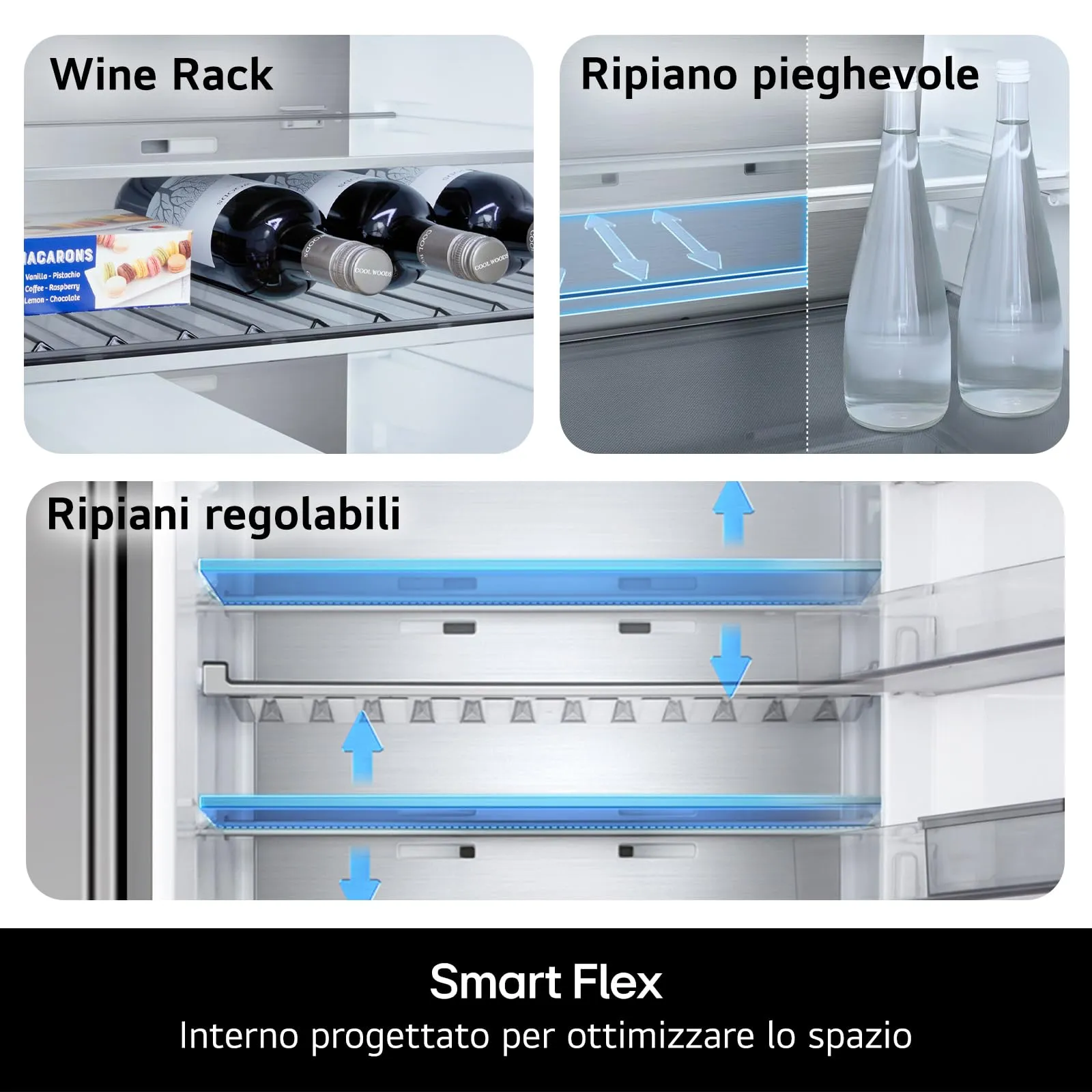 LG GBBS312BPY Frigorifero Combinato 333L, Larghezza 60cm, Classe B - immagine 9