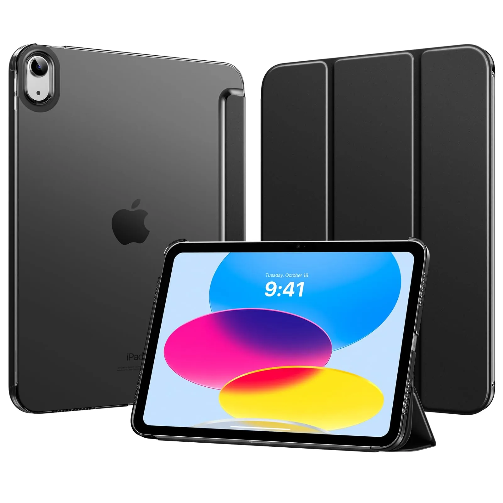 MoKo Custodia per iPad 11a Gen 2025 / iPad 10a Gen 2022, Nero - immagine 1
