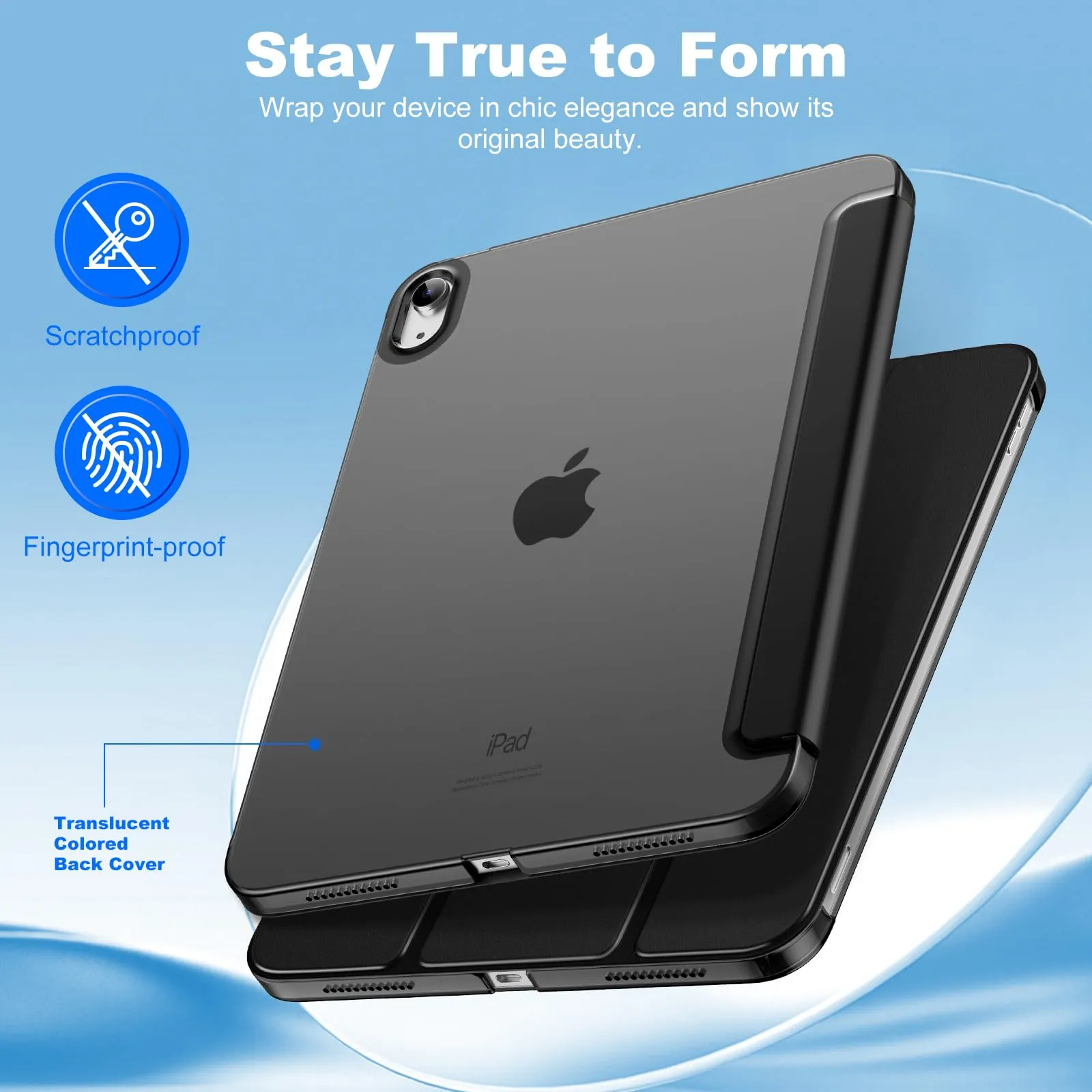 MoKo Custodia per iPad 11a Gen 2025 / iPad 10a Gen 2022, Nero - immagine 6