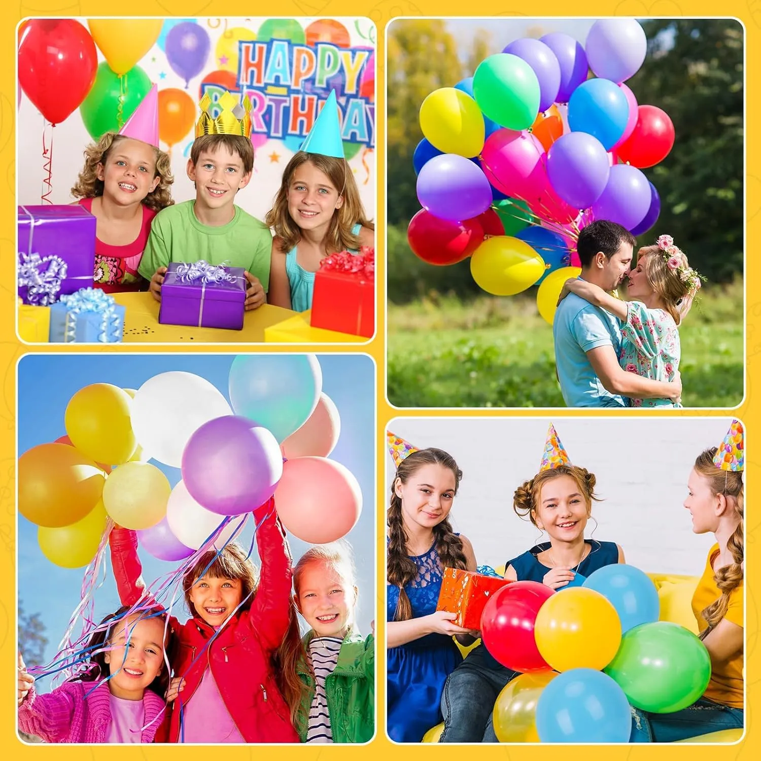 Zivacate 110 Pezzi Palloncini Compleanno 12 Pollici Colori Misti - immagine 7