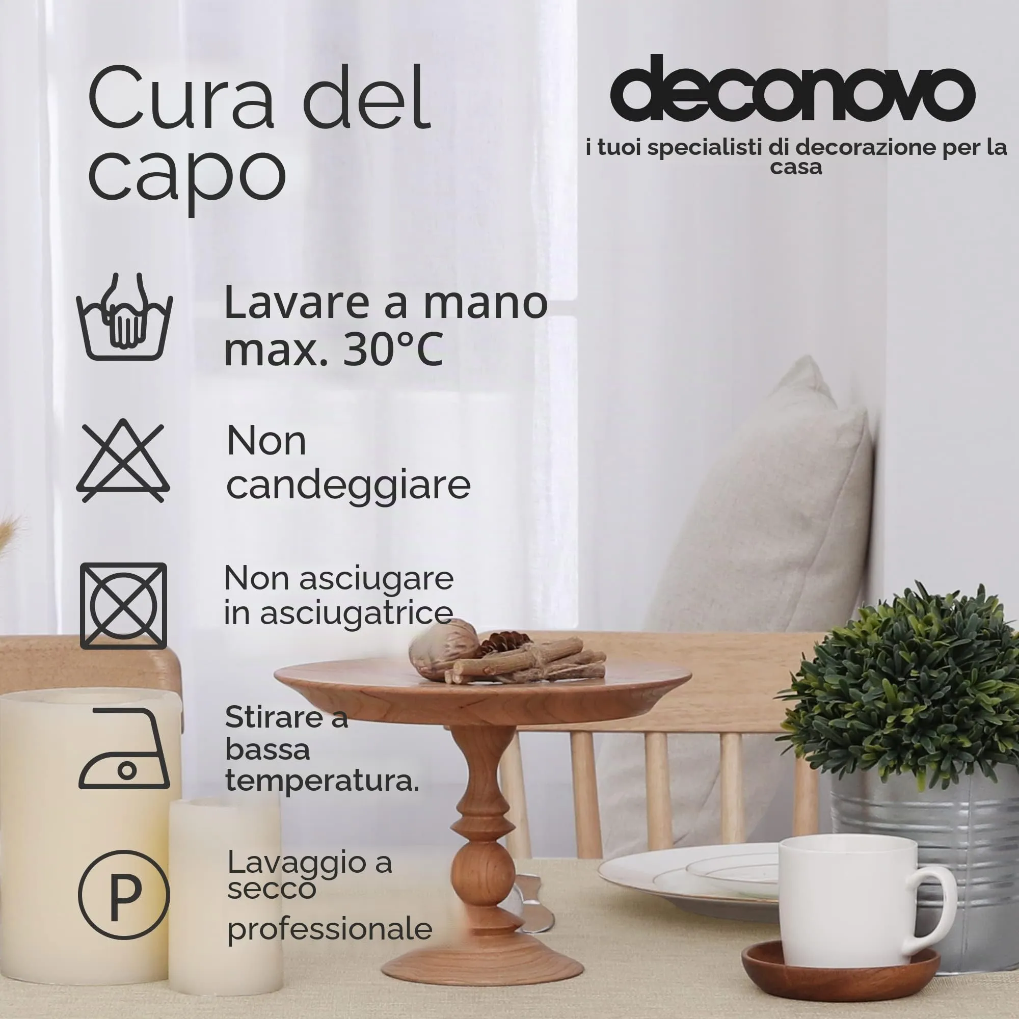 Deconovo Tovaglia Rettangolare in Finto Lino 130x280 cm - immagine 6