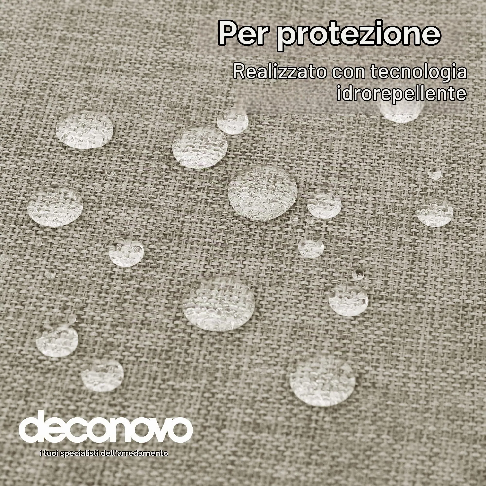 Deconovo Tovaglia Rettangolare in Finto Lino 130x280 cm - immagine 4
