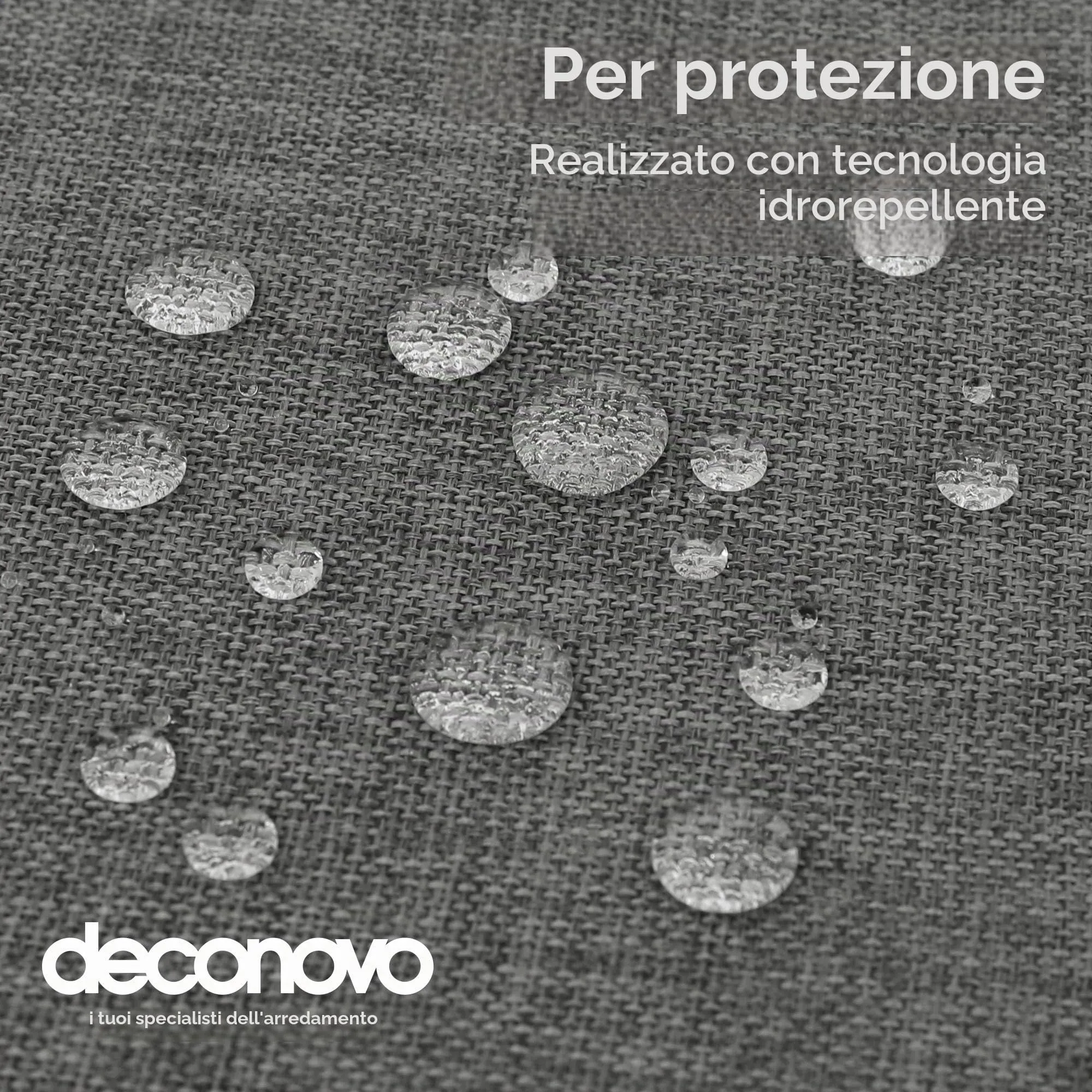 Deconovo Tovaglia Rettangolare in Finto Lino, 140x240 cm, Grigio Scuro - immagine 4