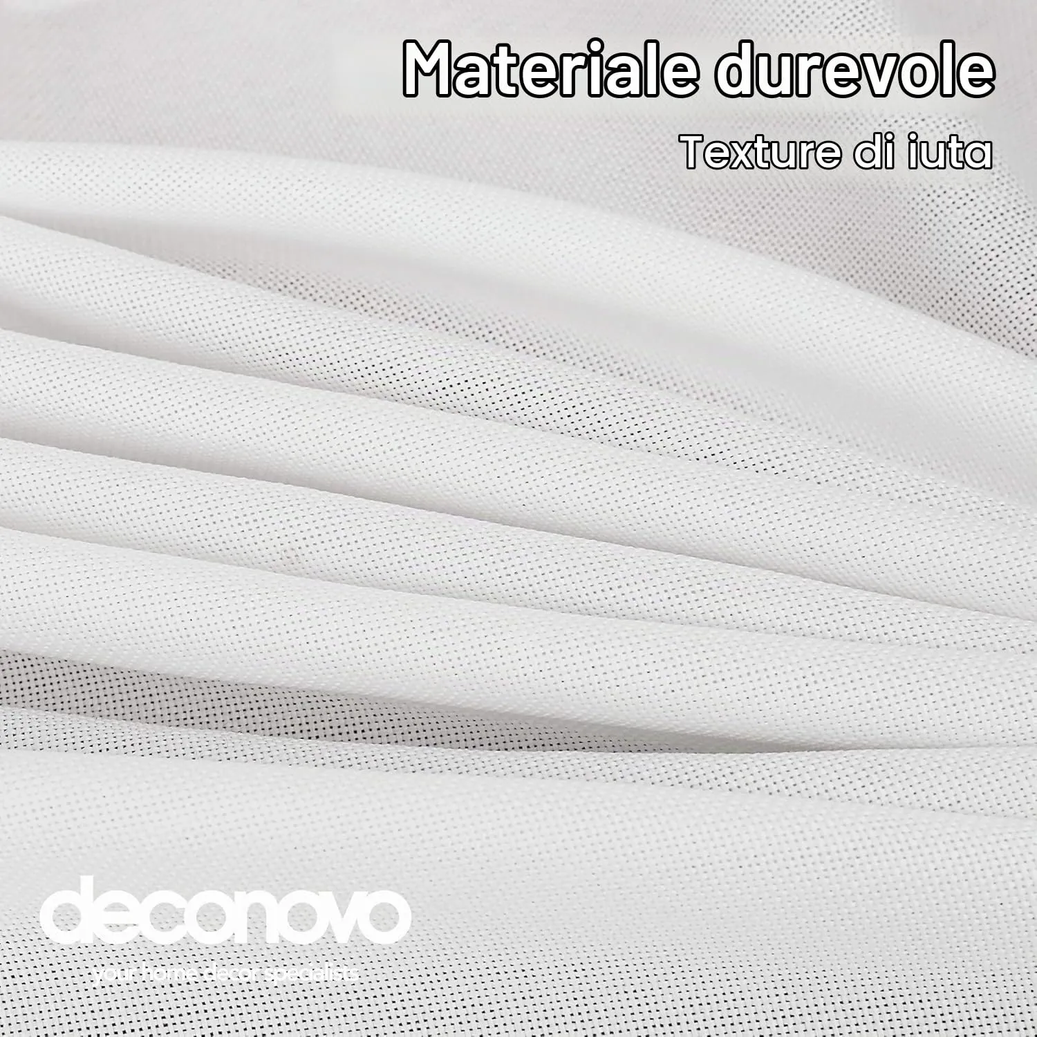 Deconovo Tovaglia Rettangolare in Finto Lino 130x160 cm - immagine 5