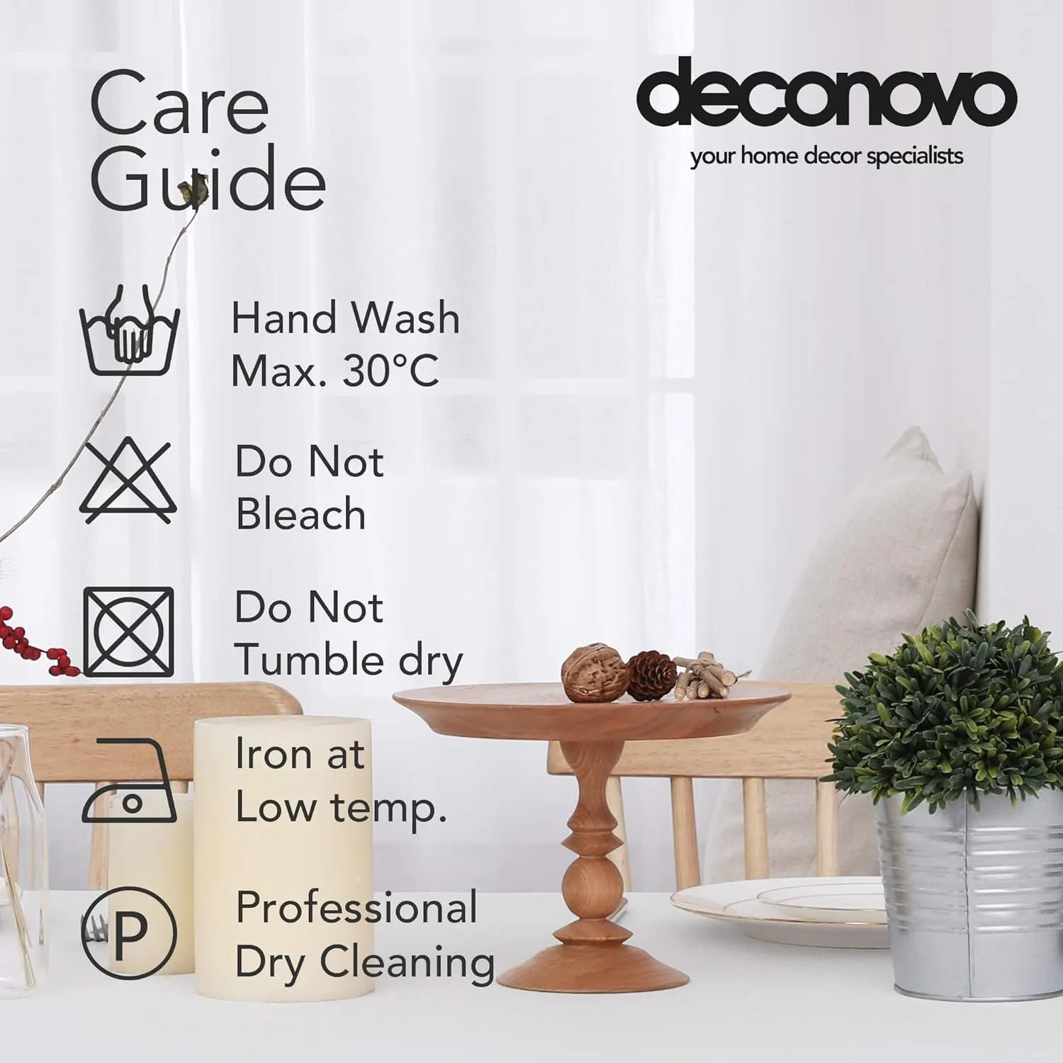 Deconovo Tovaglia Rettangolare in Finto Lino 130x160 cm - immagine 6