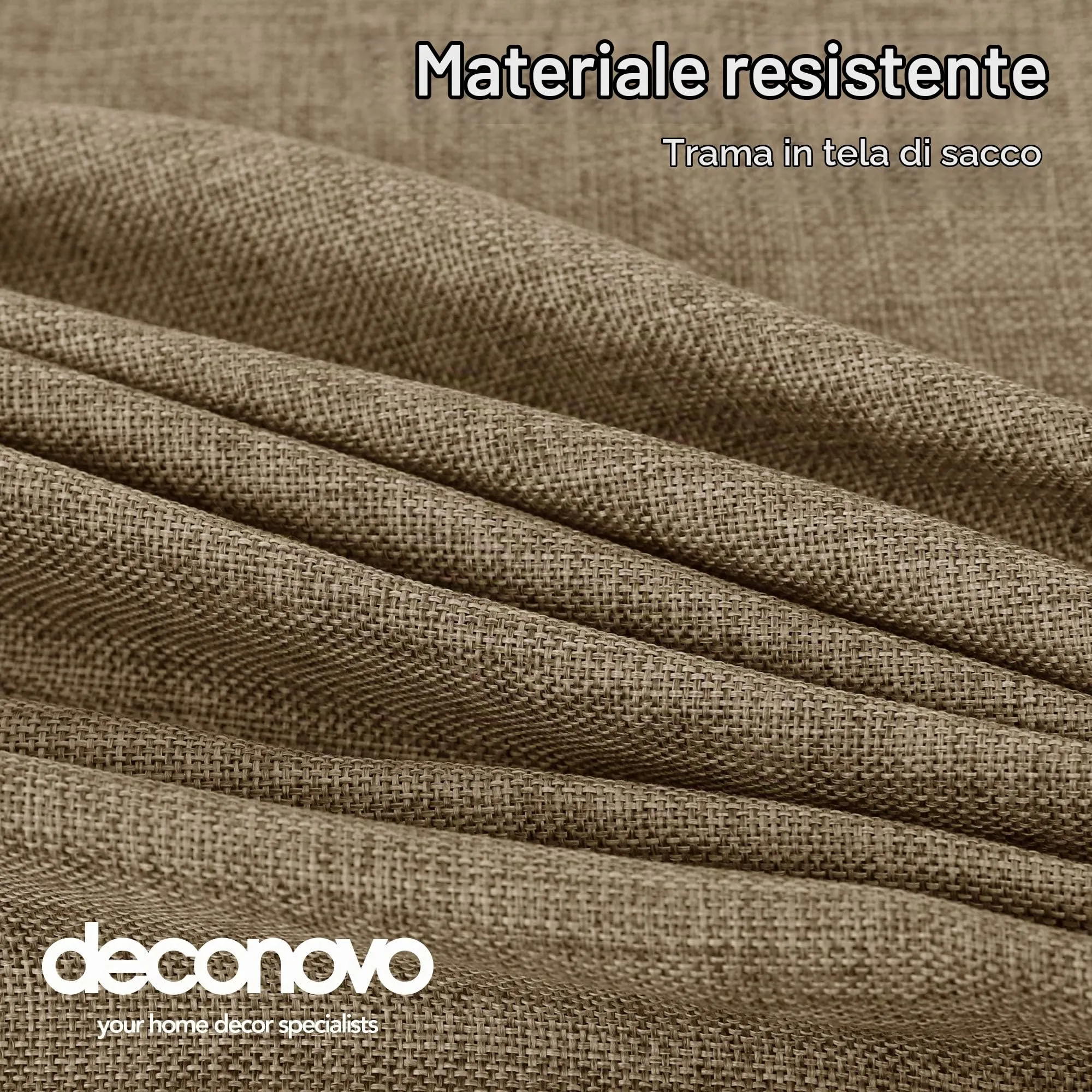 Deconovo Tovaglia Impermeabile in Tessuto, Talpa, 130x160 cm - immagine 5