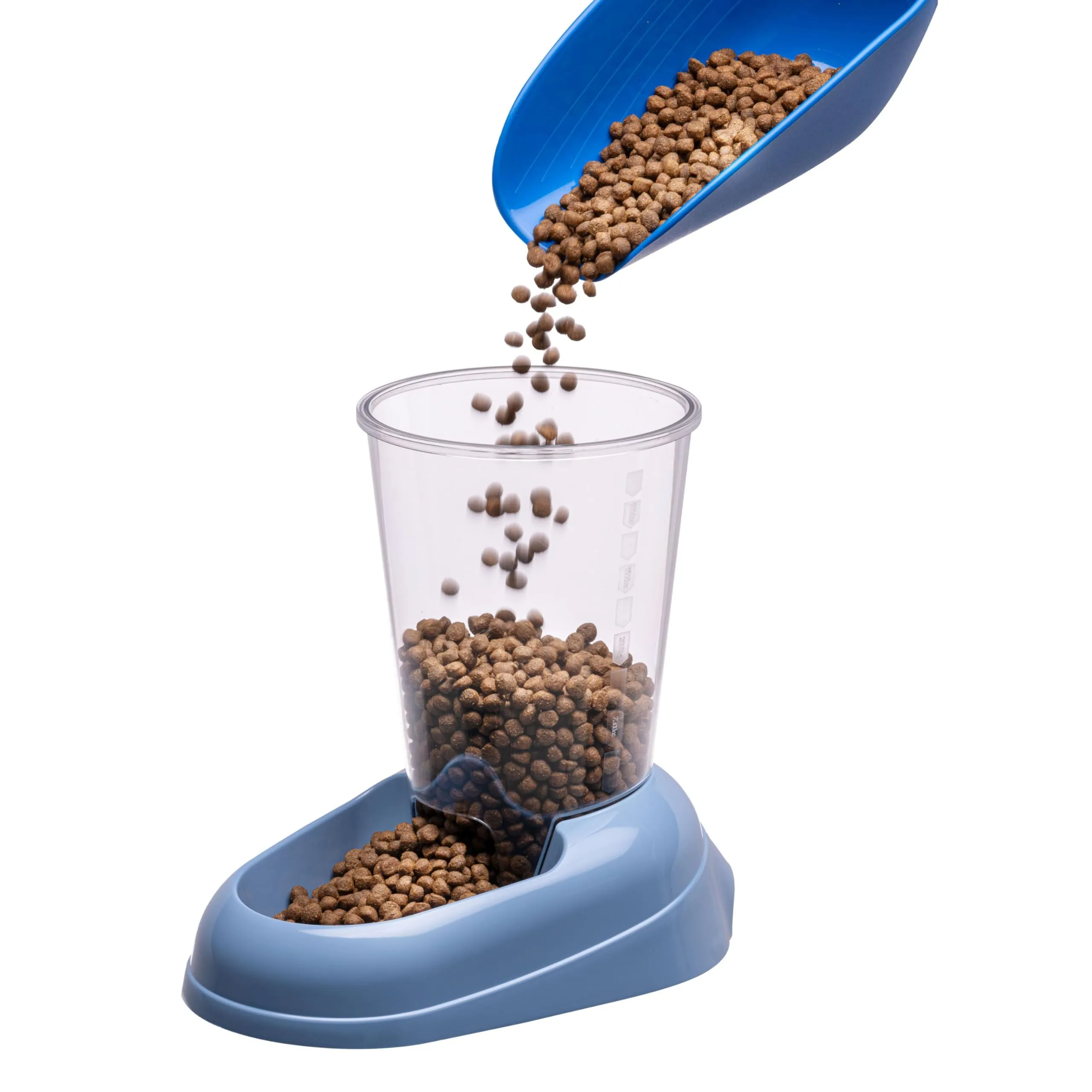 Ferplast Zenith Dispenser Cibo Secco per Cani e Gatti, 3 Litri, Blu - immagine 6