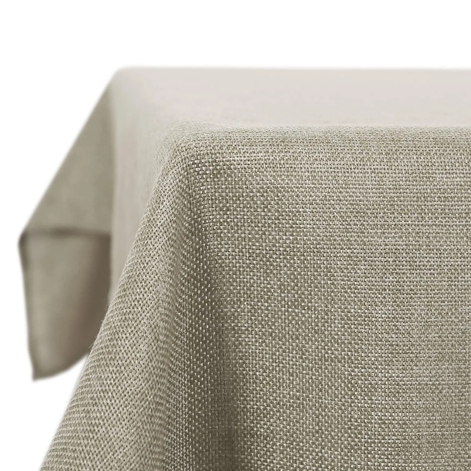 Deconovo Tovaglia Rettangolare in Finto Lino, 150x200 cm, Lino Chiaro - immagine 1
