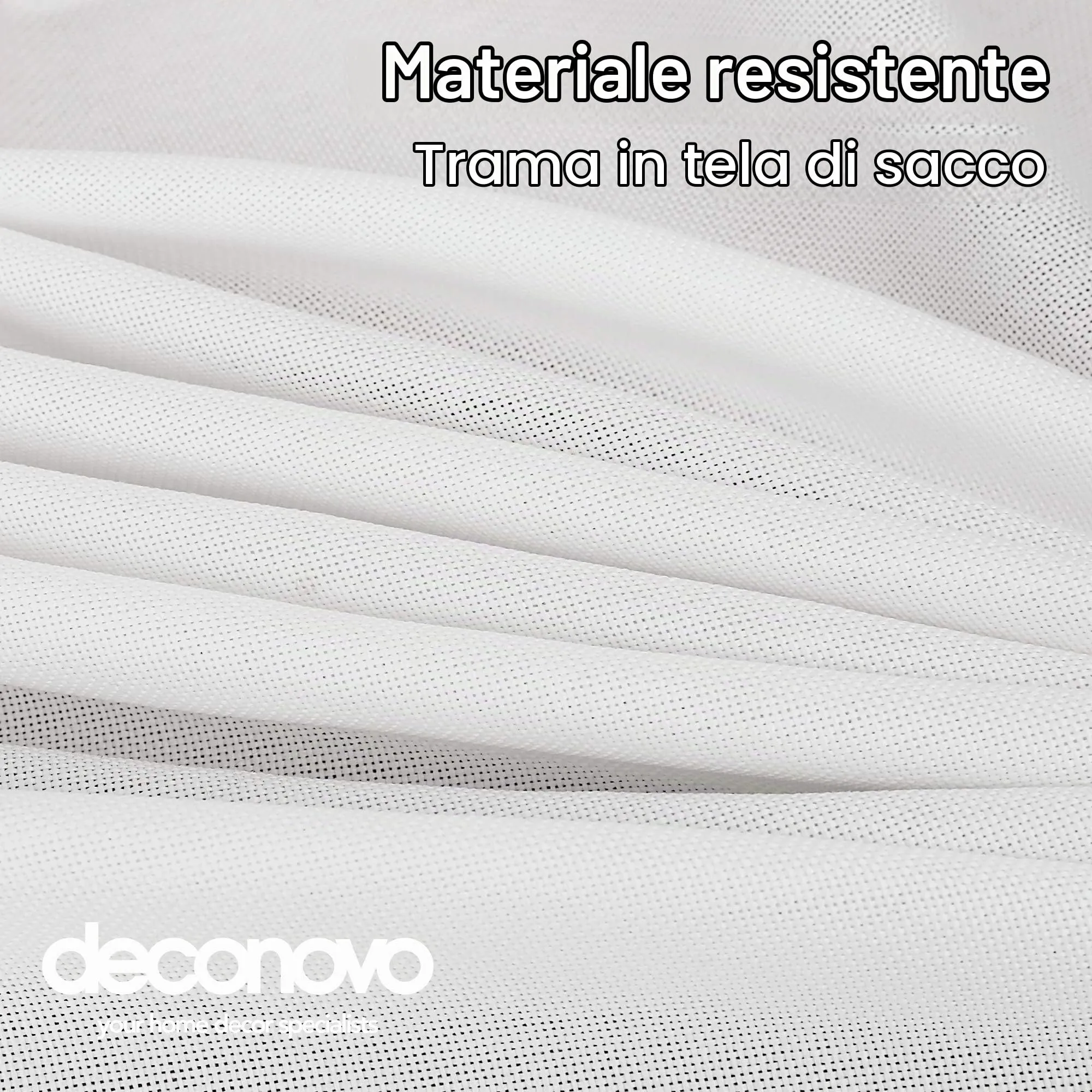 Deconovo Tovaglia Rettangolare Effetto Lino Idrorepellente 140x240 cm - immagine 5
