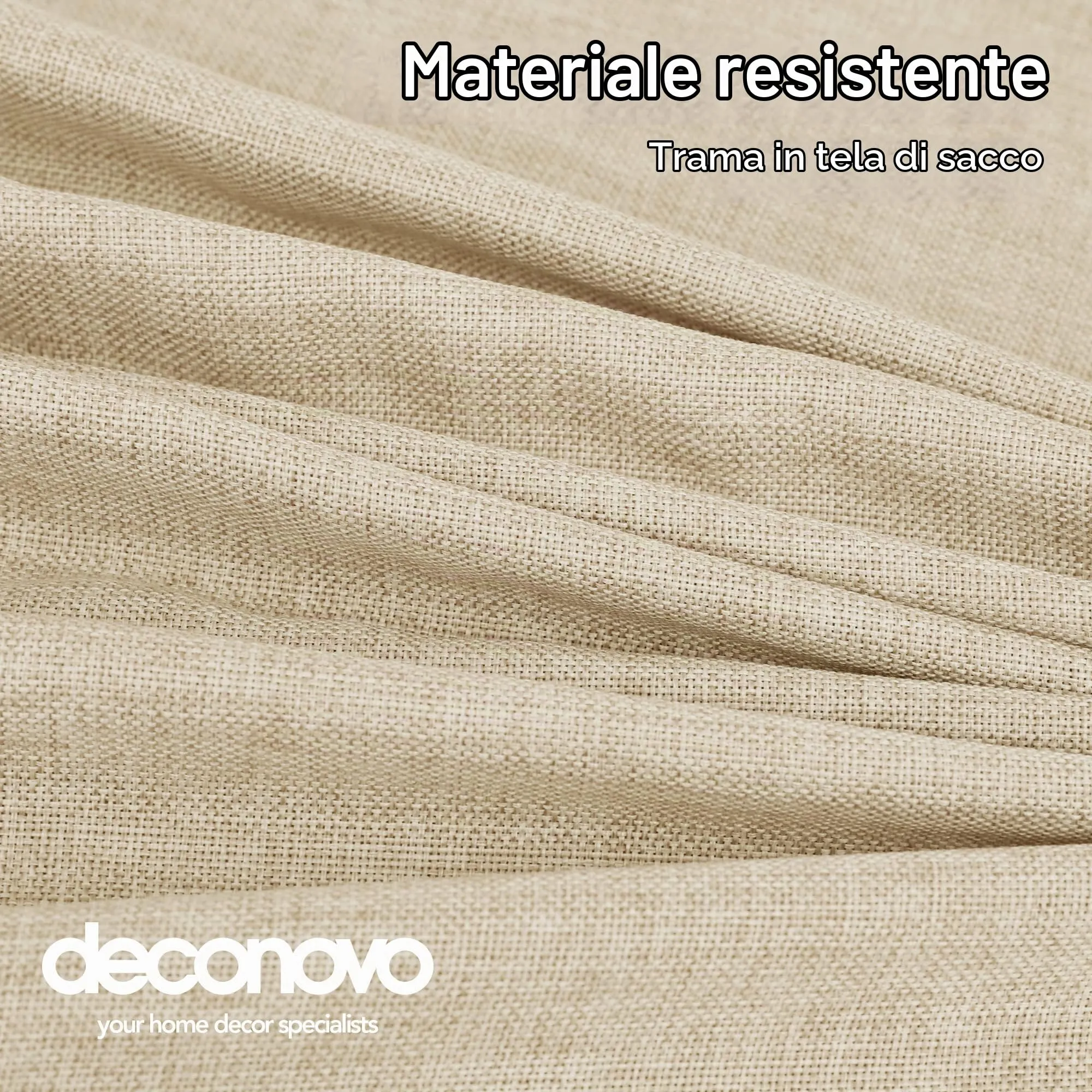 Deconovo Tovaglia Rettangolare Effetto Lino 130x160 cm - immagine 5