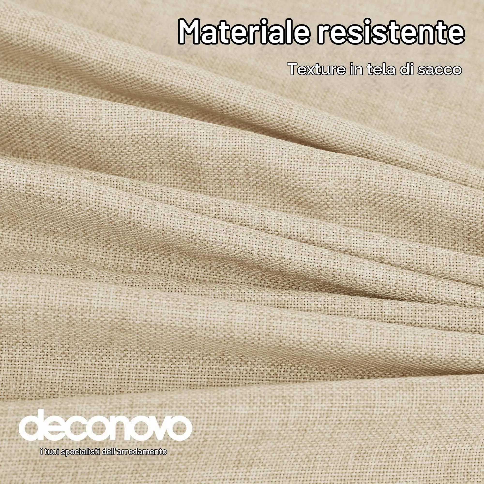 Deconovo Tovaglia Rettangolare in Finto Lino 130x130 cm - immagine 5
