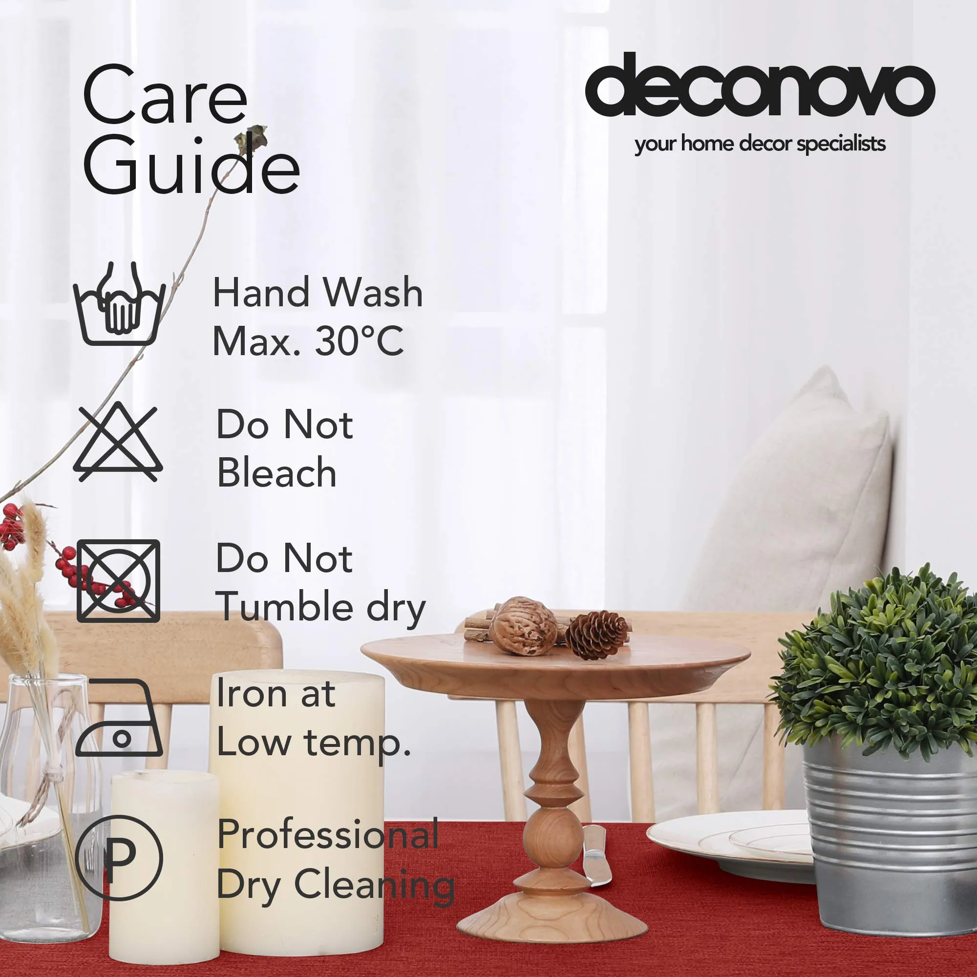 Deconovo Tovaglia Rettangolare in Finto Lino 132x178 cm - immagine 6