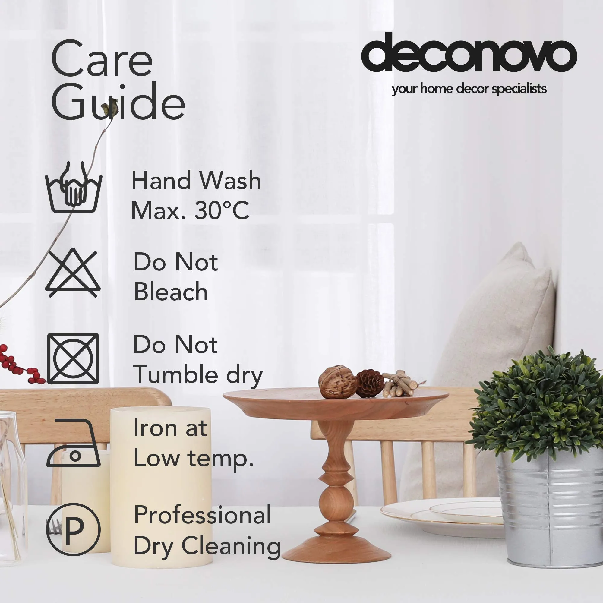 Deconovo Tovaglia Rettangolare Effetto Lino 132x229 cm, Bianco - immagine 6