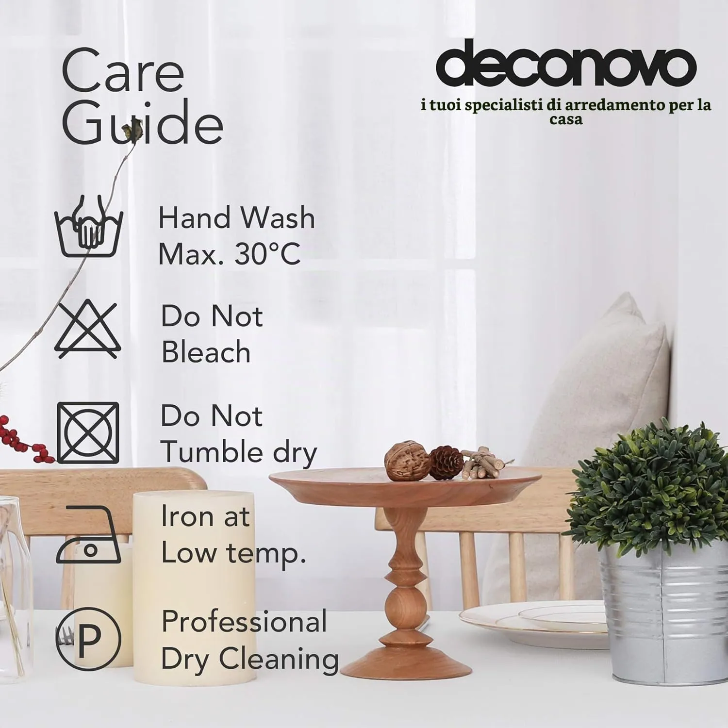 Deconovo Tovaglia Rettangolare in Finto Lino 132x178 cm - immagine 6