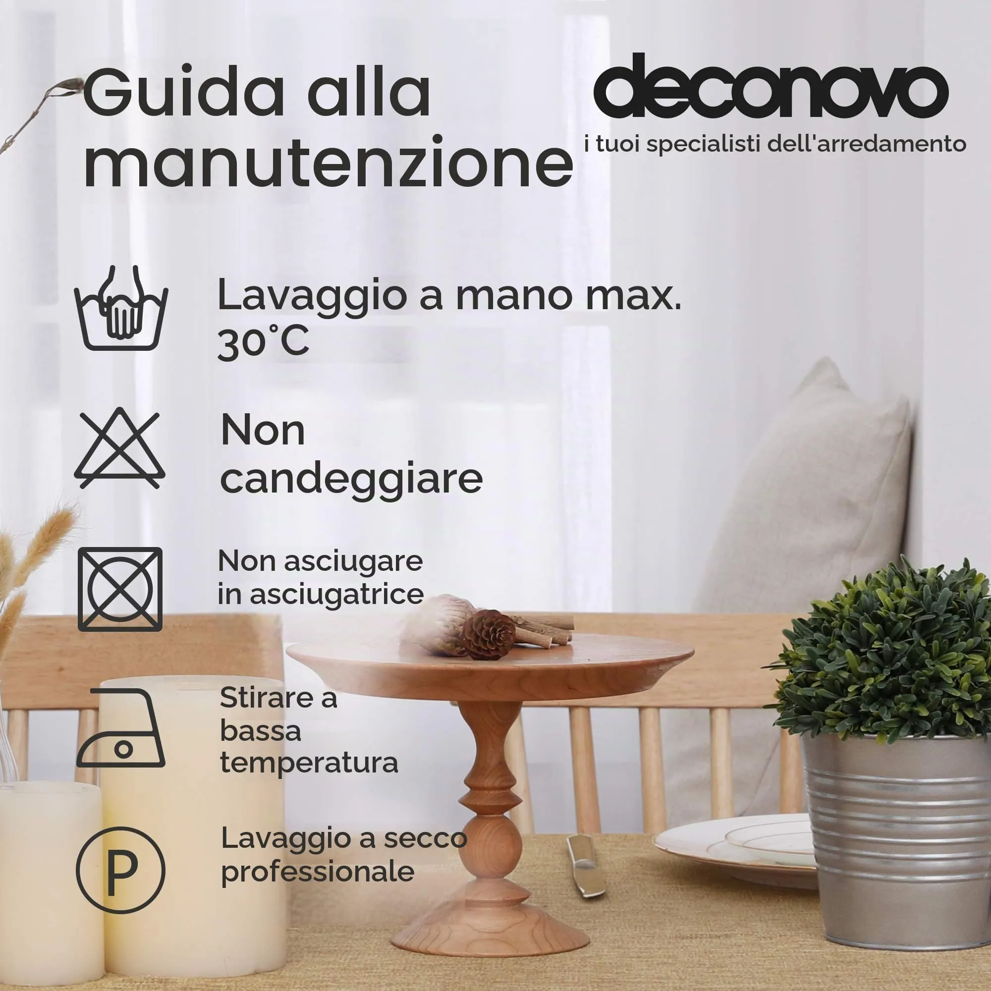 Deconovo Tovaglia Rettangolare in Finto Lino, 137x200 cm - immagine 6