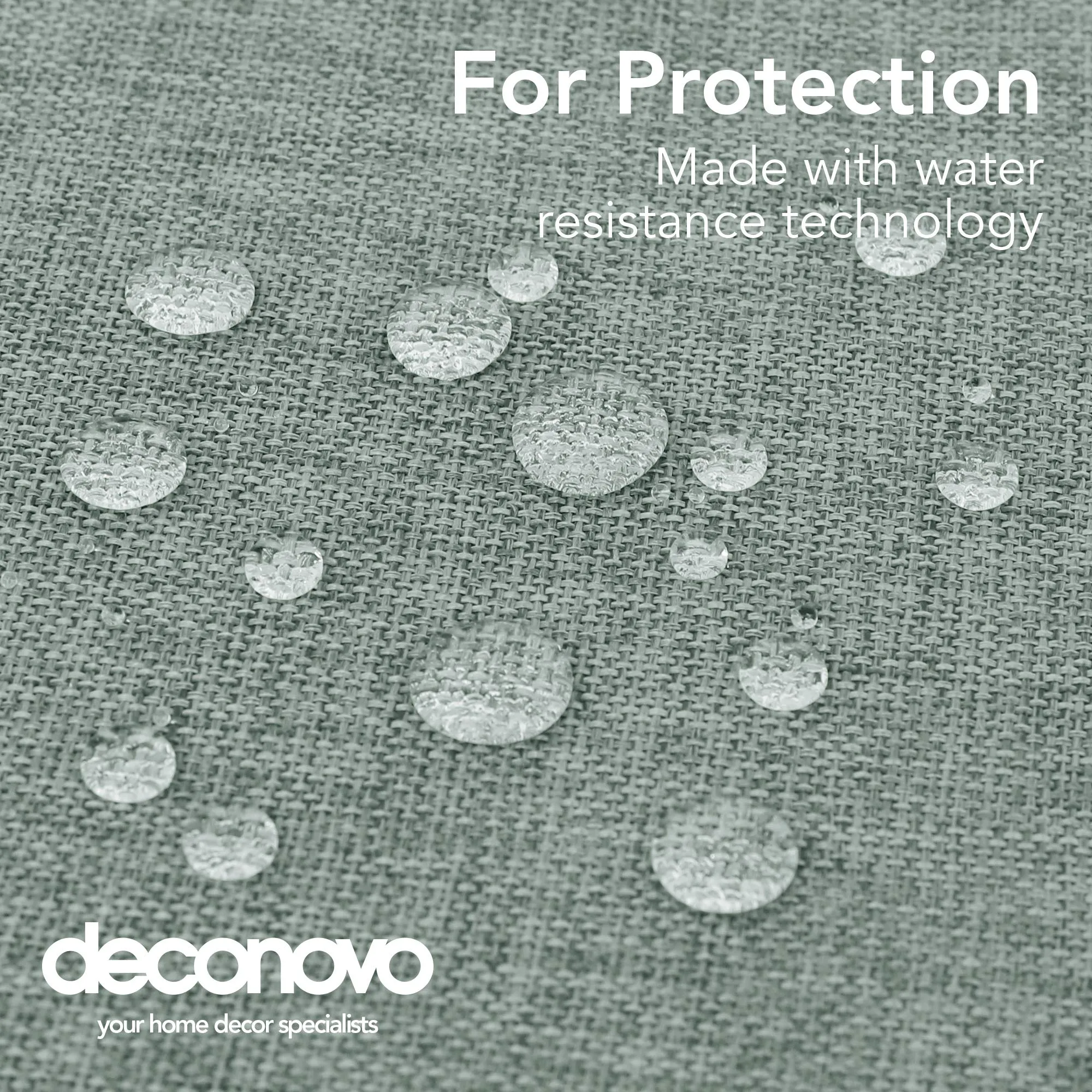 Deconovo Tovaglia Rettangolare in Finto Lino, 130x220 cm, Verde Menta - immagine 4