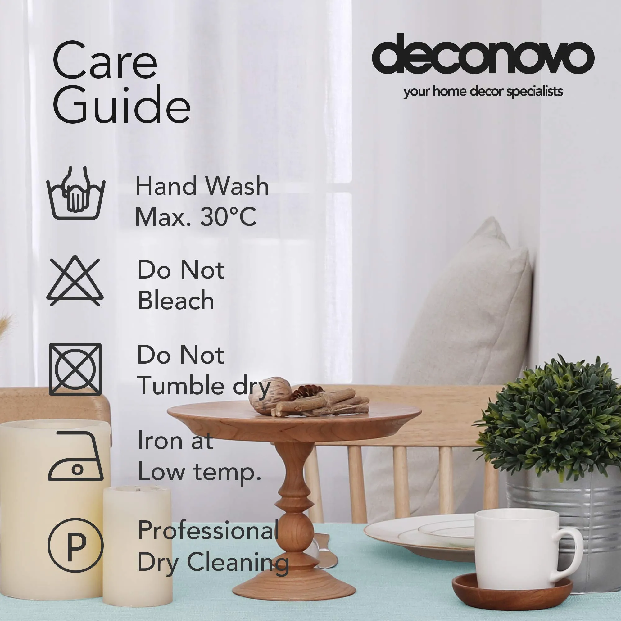 Deconovo Tovaglia Rettangolare in Finto Lino 130x160 cm - immagine 6