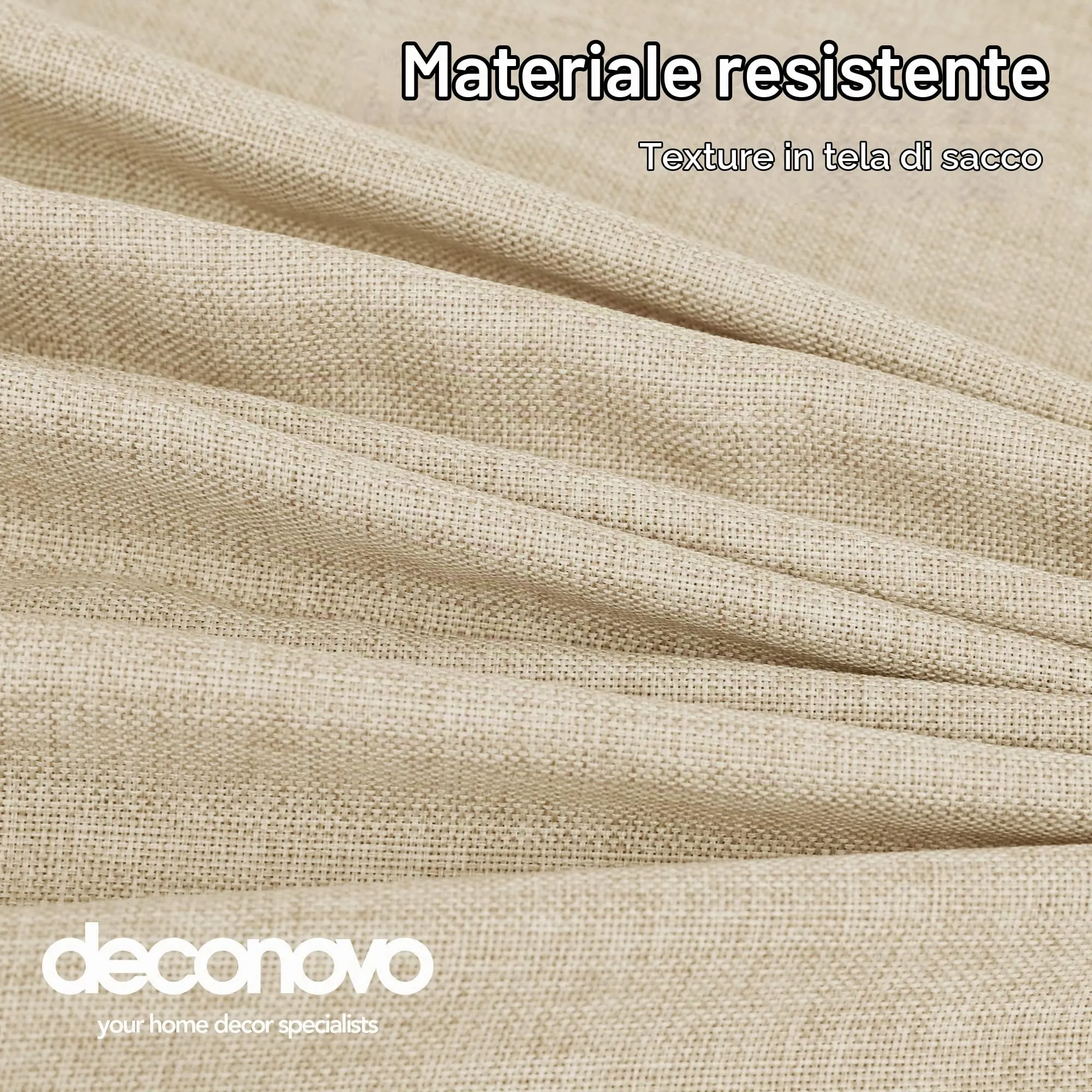 Deconovo Tovaglia Rettangolare Effetto Lino 150x240 cm - immagine 6