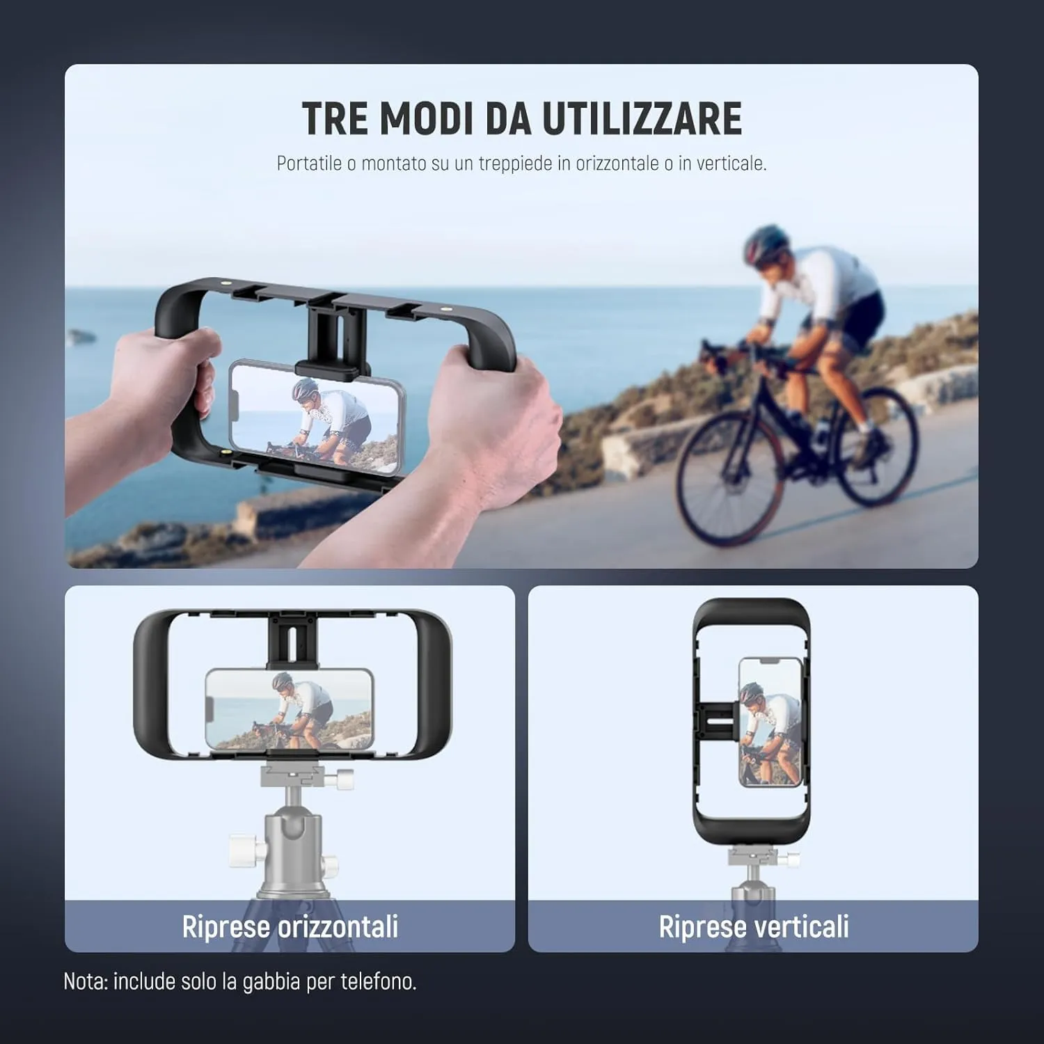 Neewer Mobile Phone Video Rig Smartphone Stabilizer Cage - immagine 5