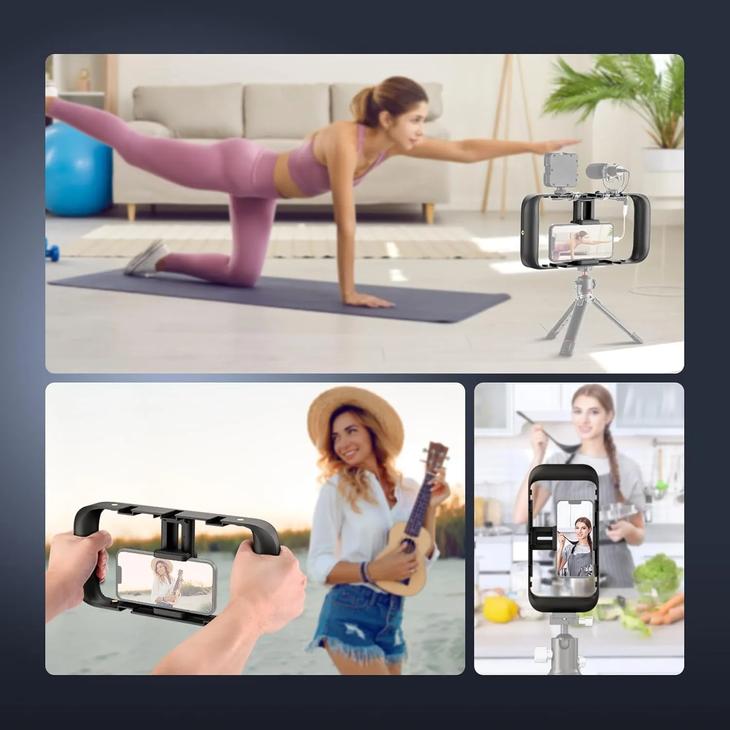 Neewer Mobile Phone Video Rig Smartphone Stabilizer Cage - immagine 7