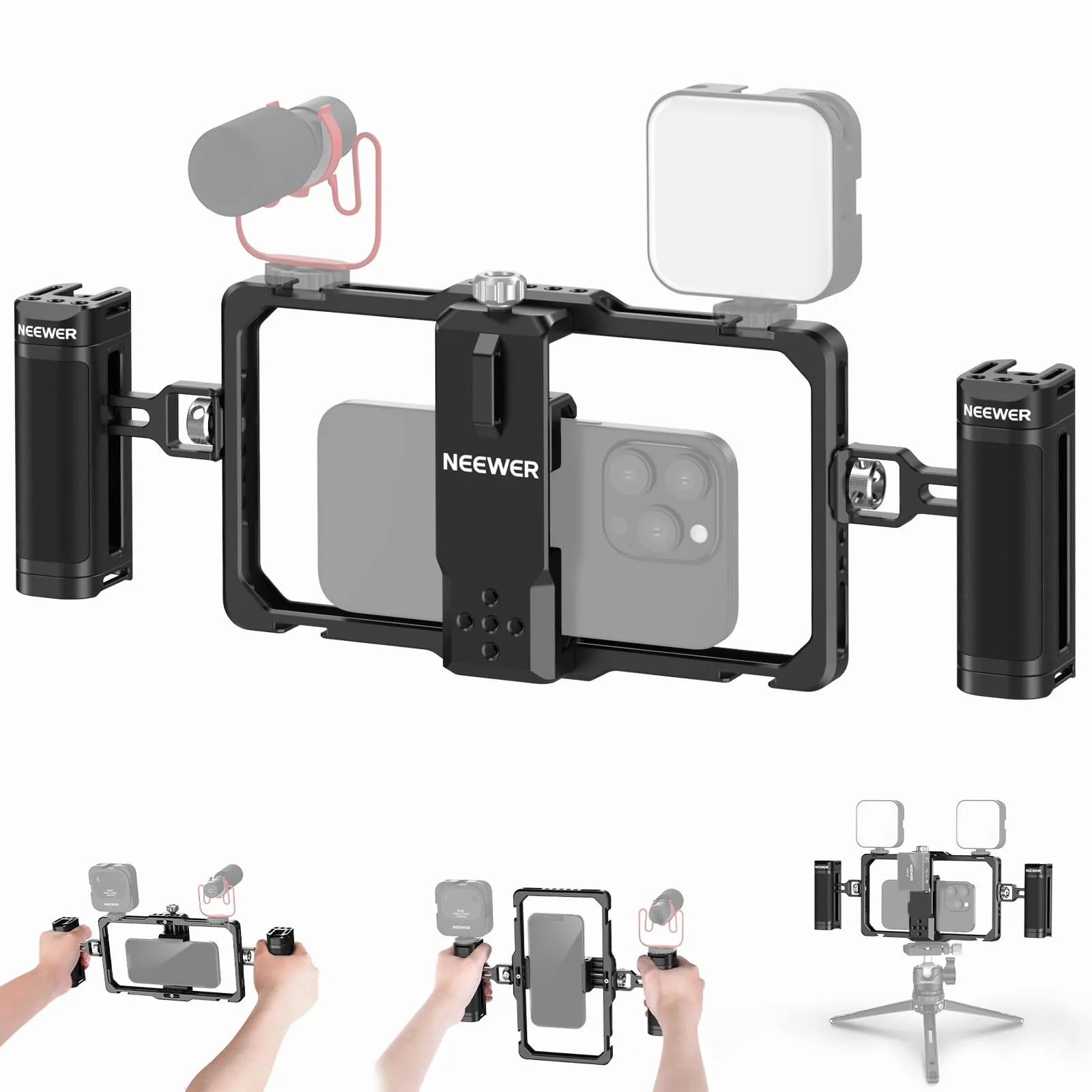 NEEWER Vlogging Kit per Telefono Stabilizzatore Video PA009 - immagine 1