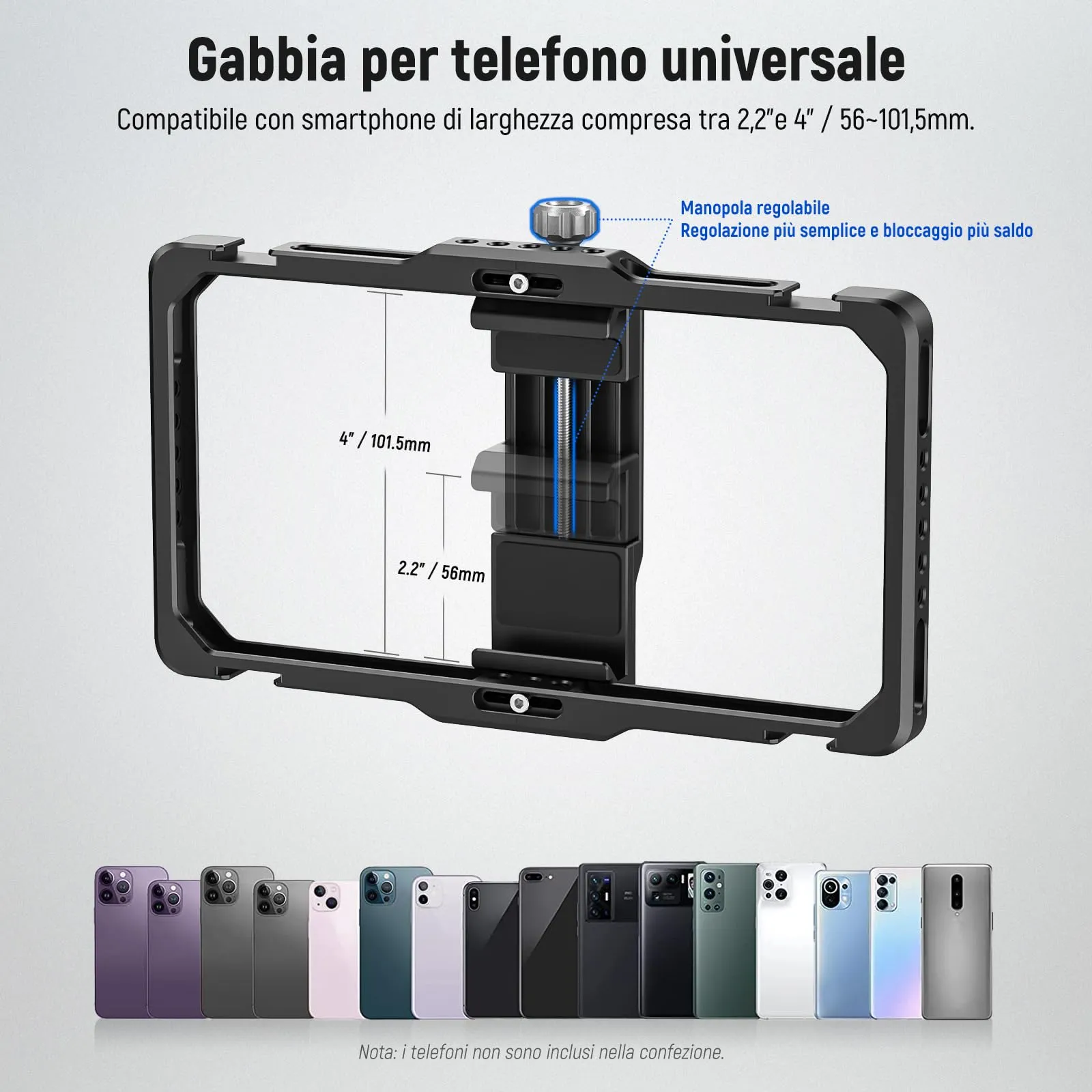 NEEWER Vlogging Kit per Telefono Stabilizzatore Video PA009 - immagine 4